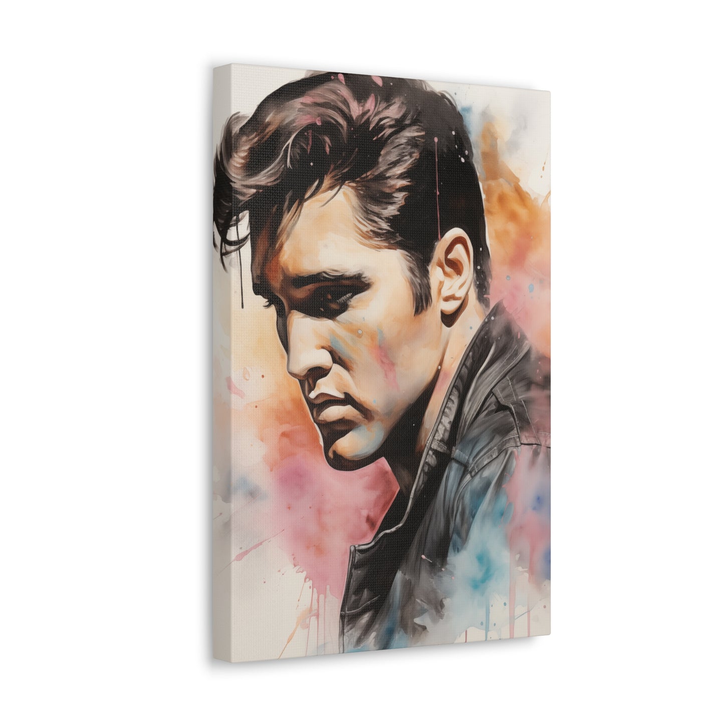 Gallery Wrapped Canvas, Celebrity Inspired, Pop Art Canvas – Elvis