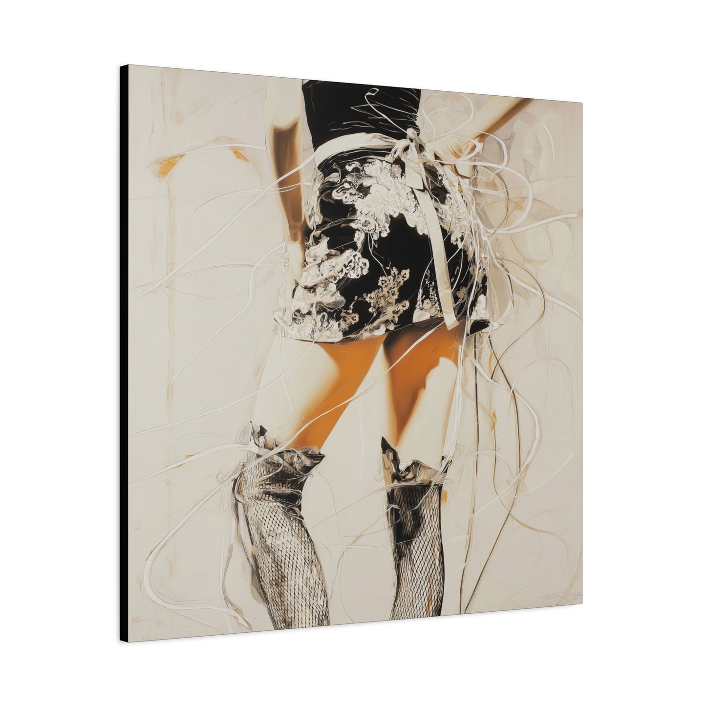 Gallery Wrapped Canvas, Tongue and Cheek Art Canvas, Naughty Girl Art Canvas –  Lana