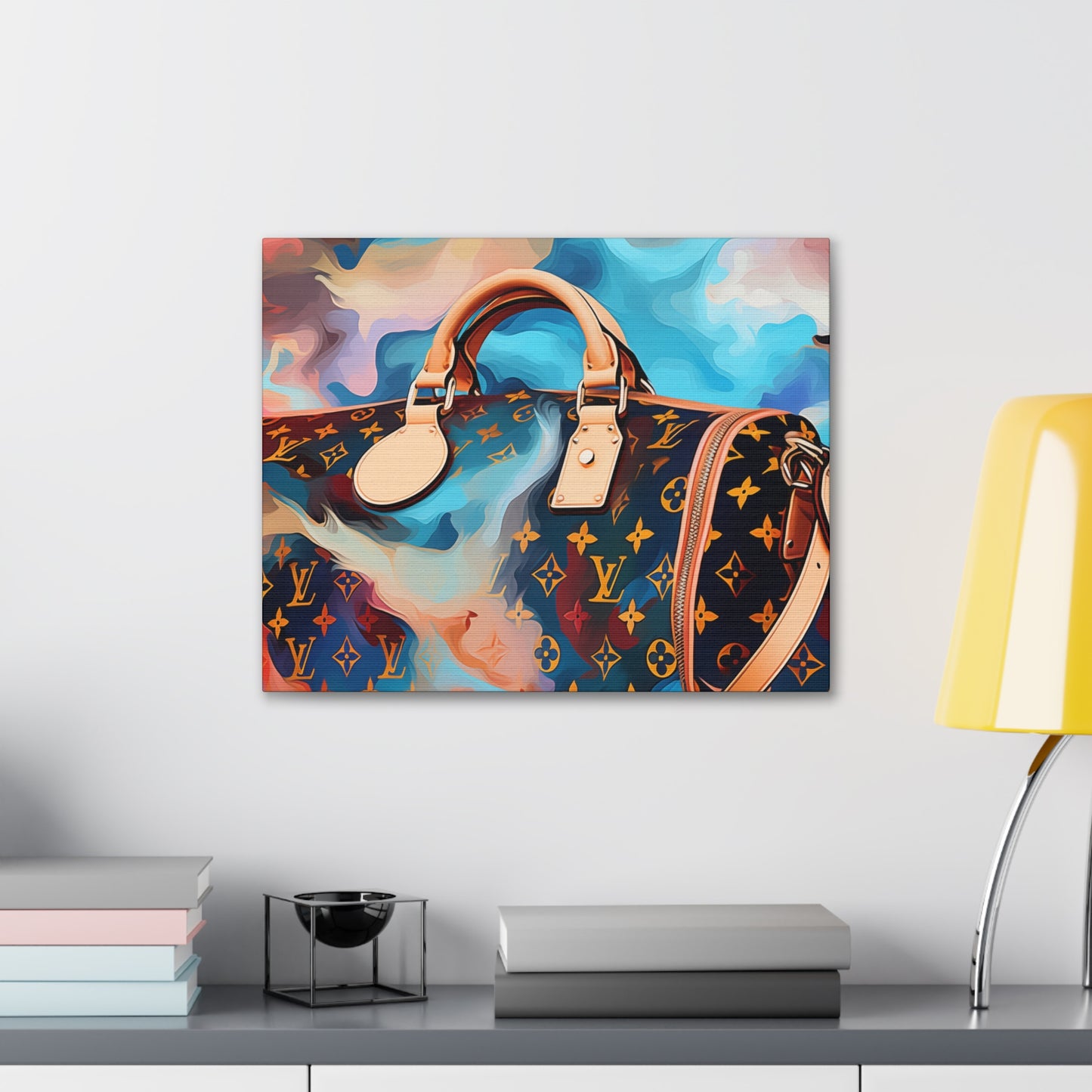 Canvas Gallery Wrap - LV Designer Inspired Wall Art - Abstract