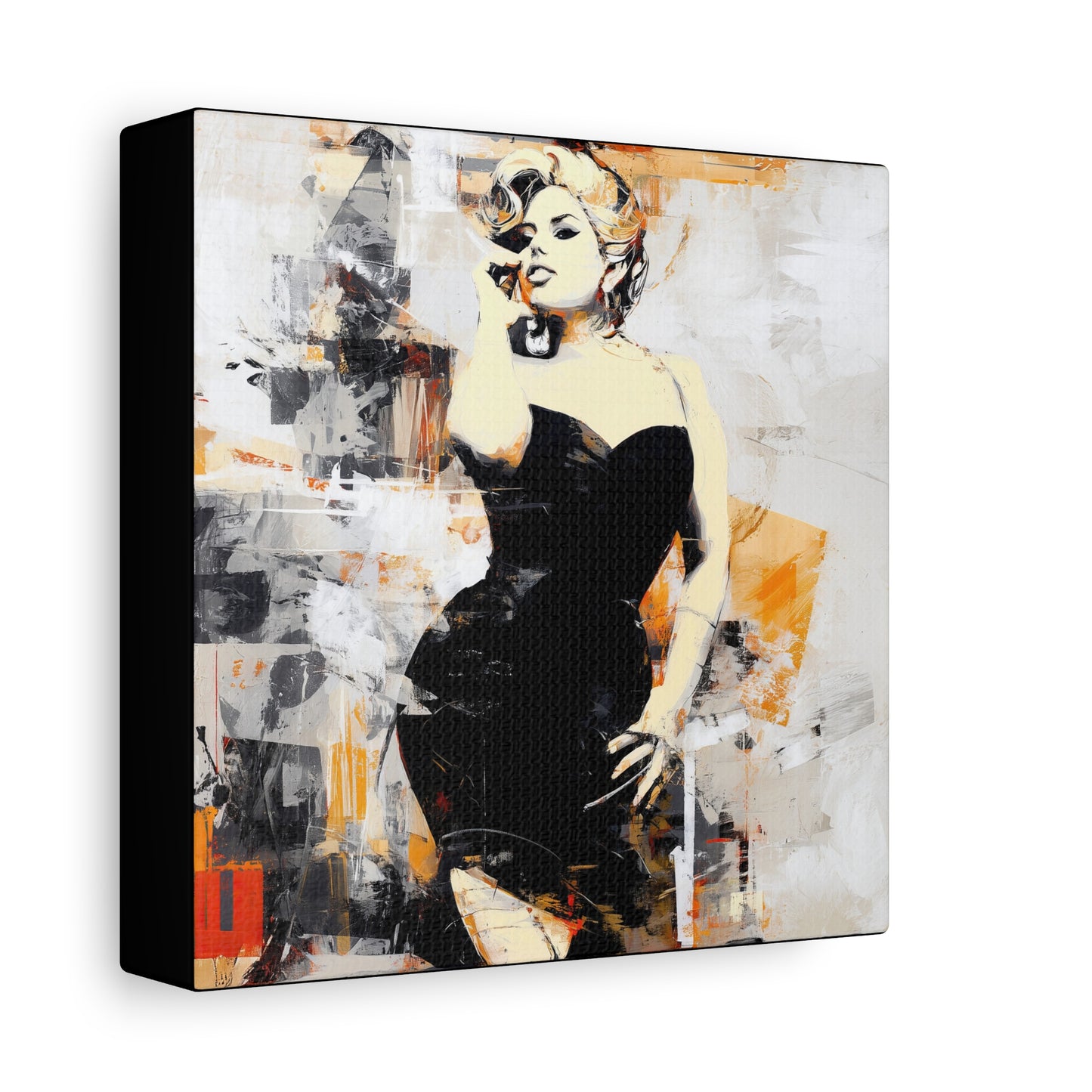Gallery Wrapped Canvas, Guilt and Grit Adult Art Canvas, Erotic Pinup Art Canvas – Carmen