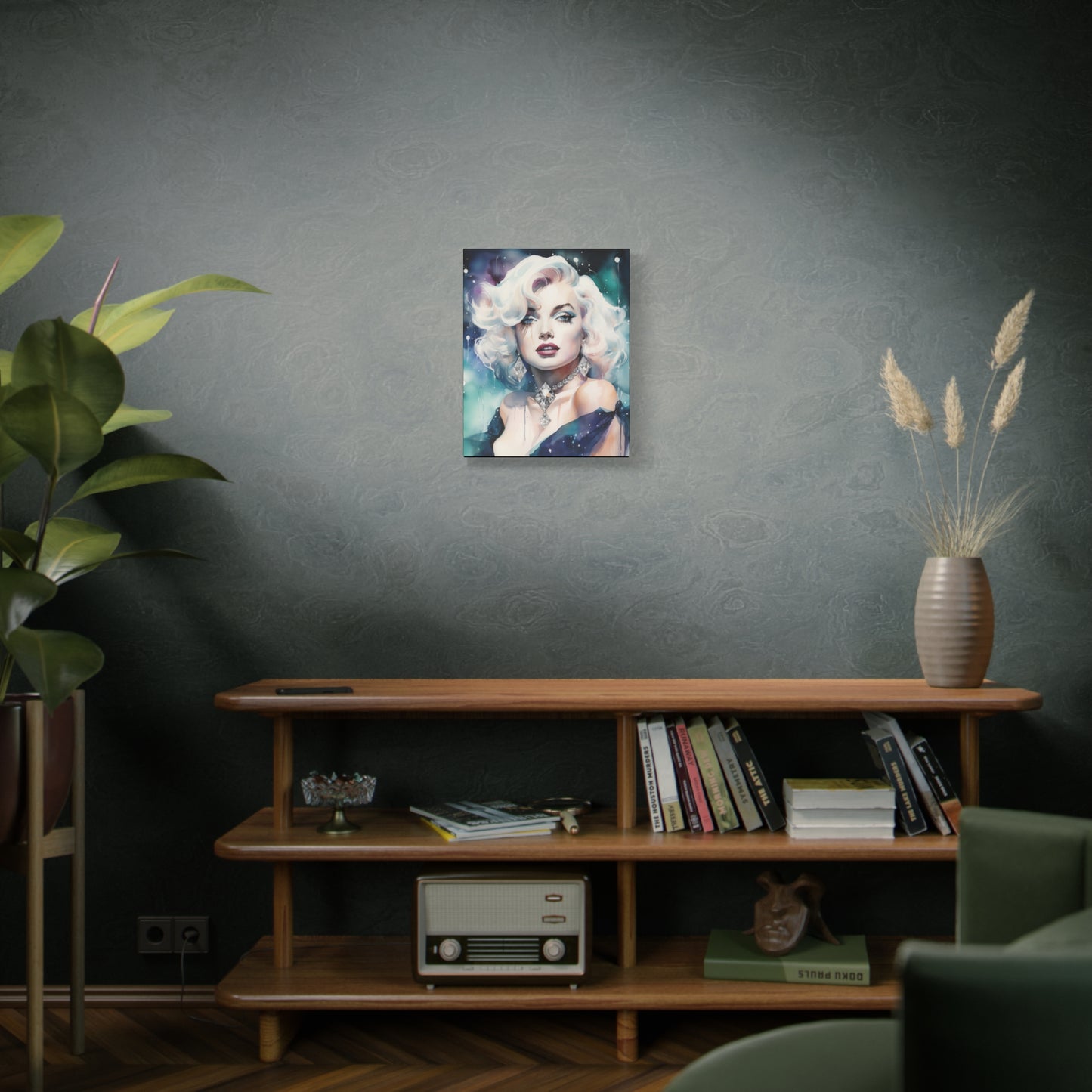 Canvas Wall Art, Gallery Wrapped Pop Art, Celebrity Wall Art – Marilyn Monroe - Diamonds