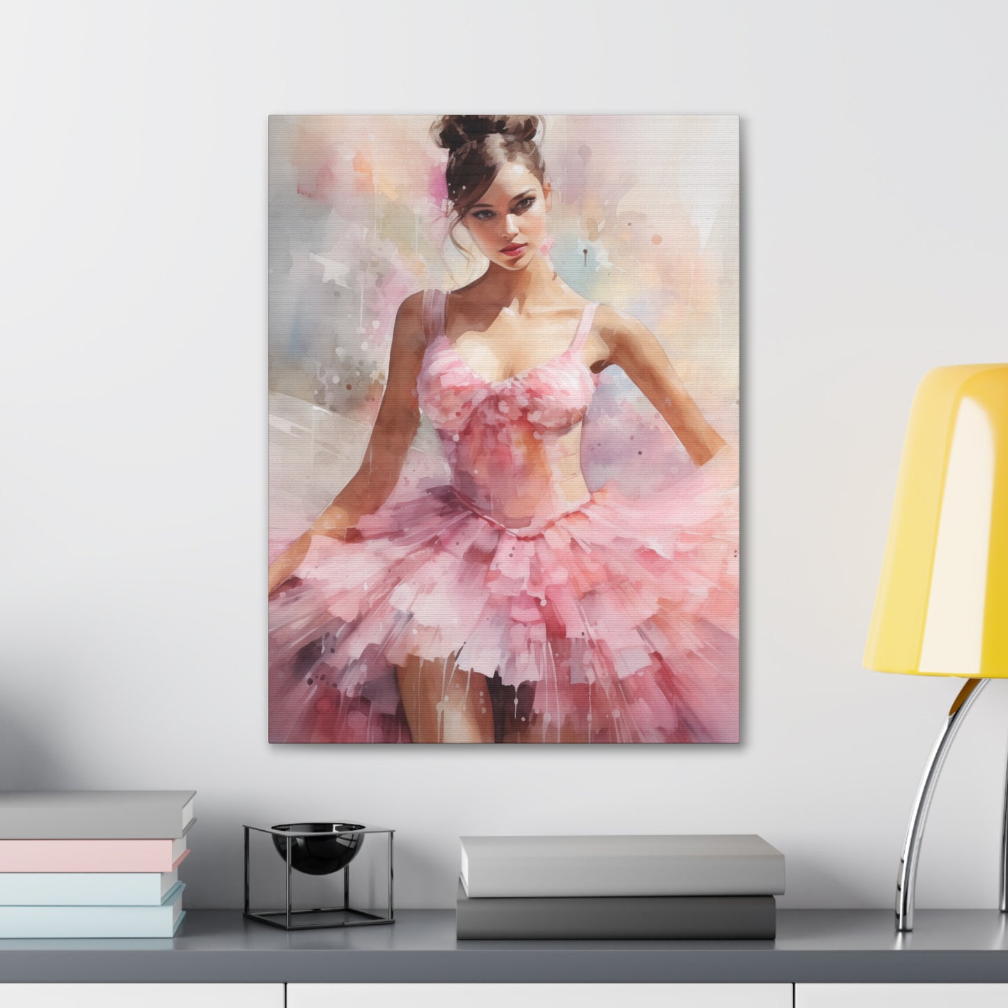 Gallery Wrapped Canvas, Ballerina Beauty, Ballet Art Canvas – Lily