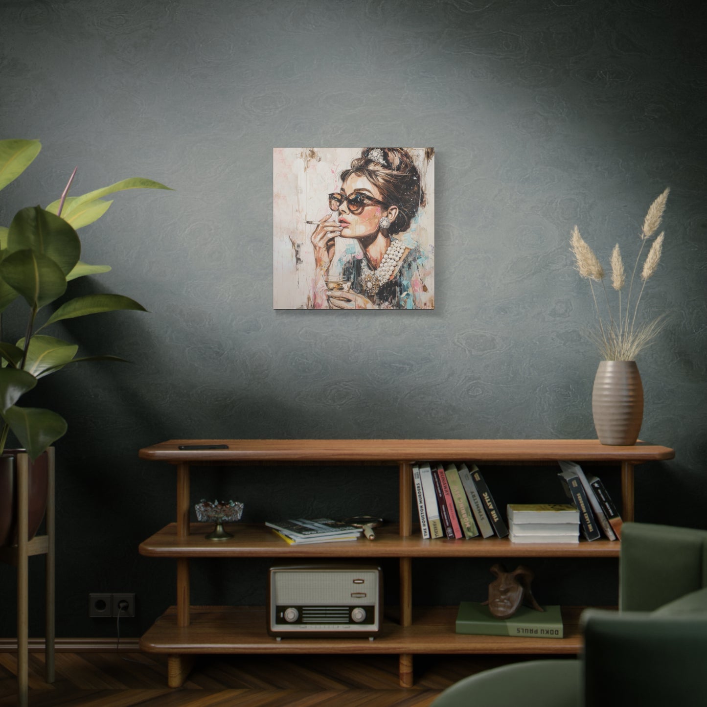 Gallery Wrapped Canvas, The Diva Project Art Canvas, Pinup Art Canvas – Audrey Hepburn - TWO