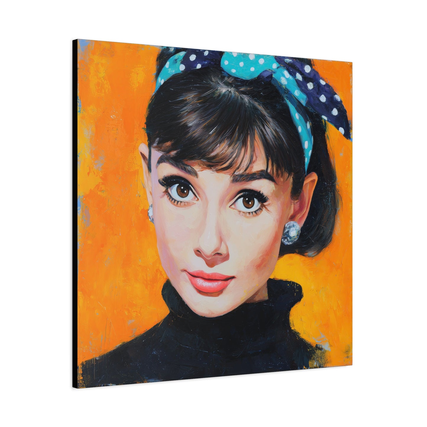 Gallery Wrapped Canvas, The Diva Project Art Canvas, Pinup Art Canvas – Audrey Hepburn - SIX