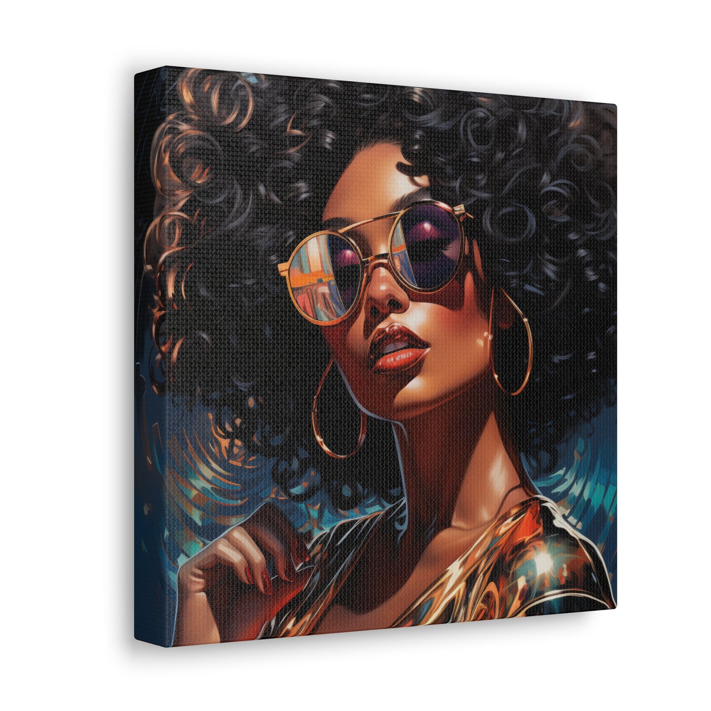 Gallery Wrapped Canvas, Retro Urban Queen, Femme Doll Art Canvas – Kesha