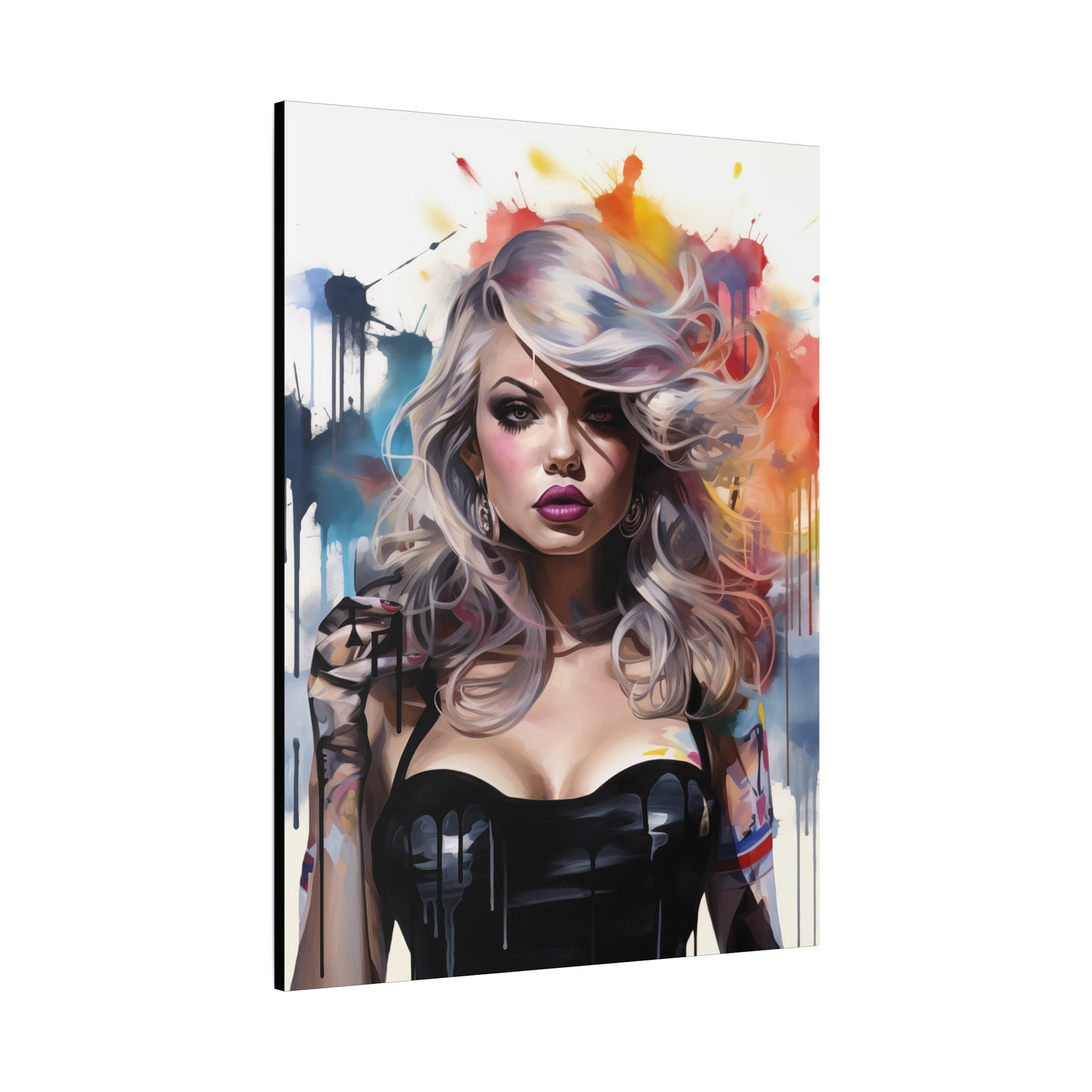 Canvas Wall Art, Gallery Wrapped Pop Art, Femme Doll Wall Art – Zephyr