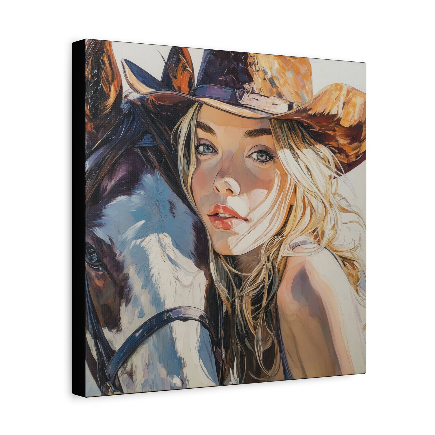 Gallery Wrapped Canvas, Wranglers and Wreckage Art Canvas, Erotic Pinup Art Canvas – Cassidy