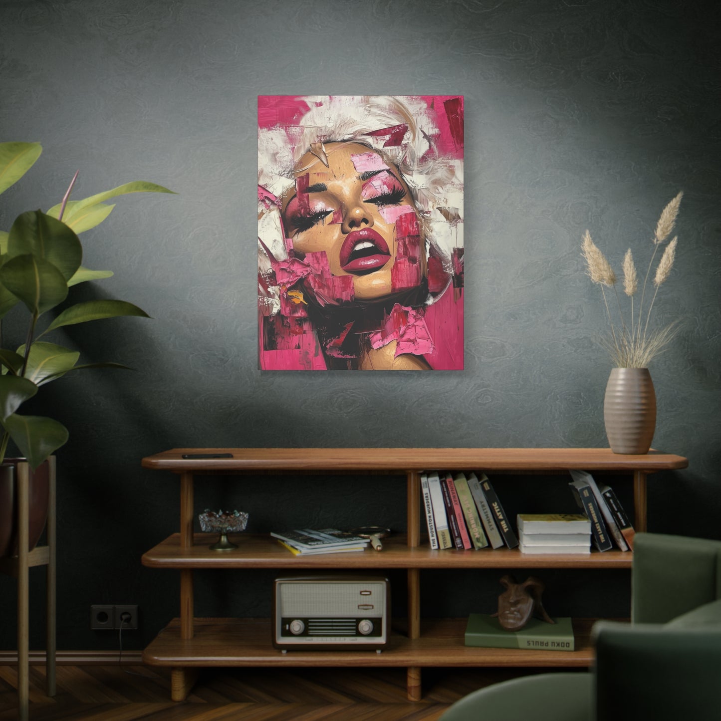 Gallery Wrapped Canvas, Guilt and Grit Adult Art Canvas, Erotic Pinup Art Canvas – Zora