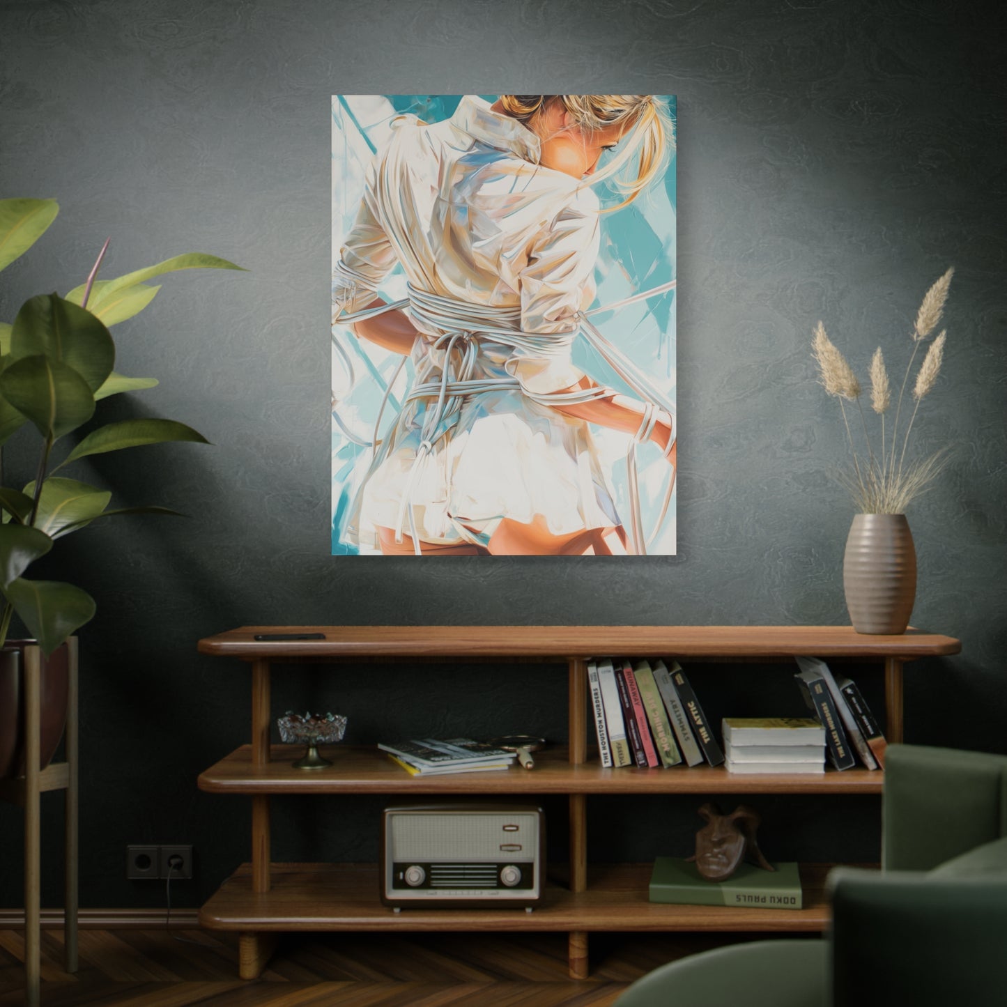 Gallery Wrapped Canvas, Ropes and Reverence Art Canvas, Erotic Shibari Art Canvas – Hannah's Sister