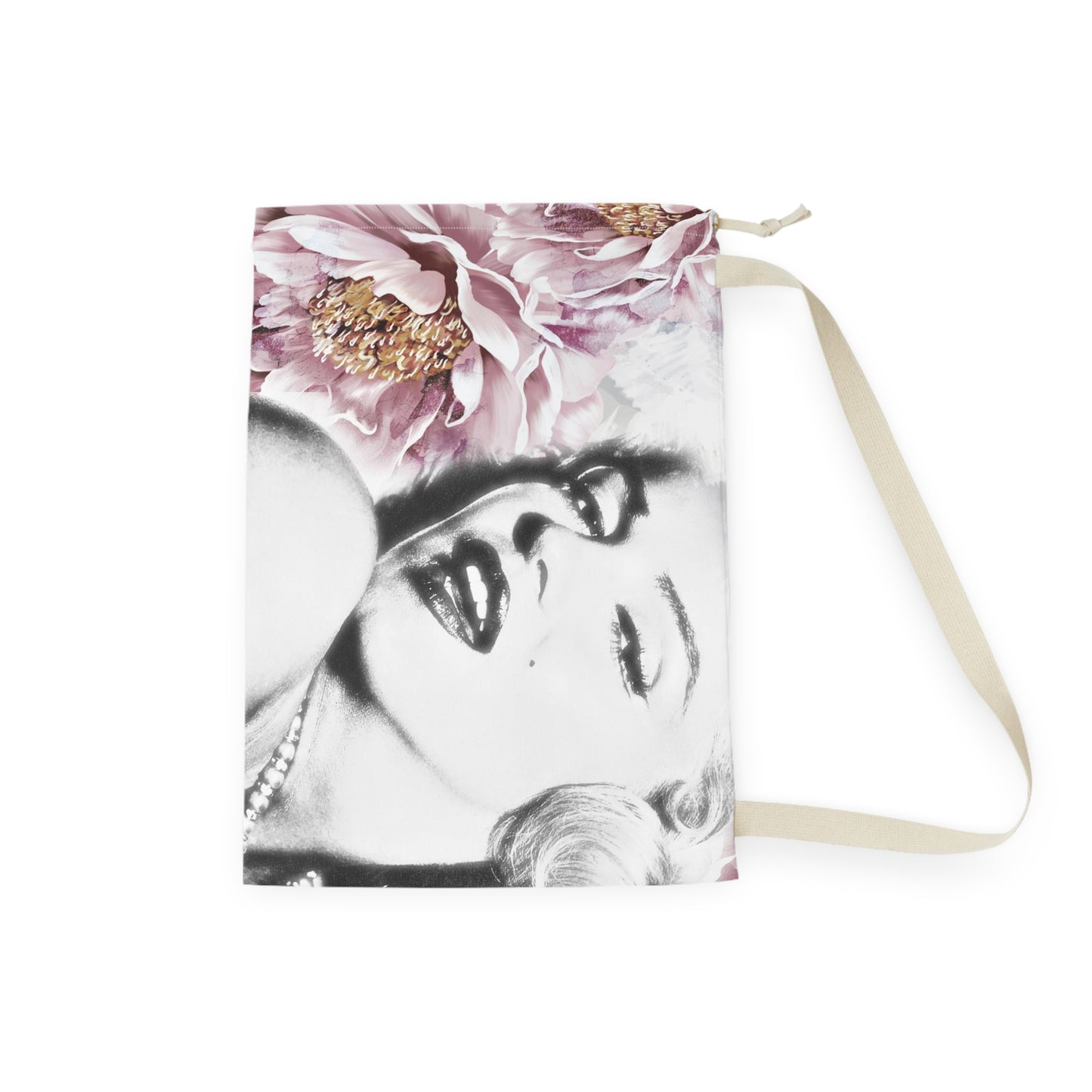 Marilyn Monroe Sack, Keepall Dust Cover, Luggage Cover, Celebrity Duffle Dust Bag - Pink Peony