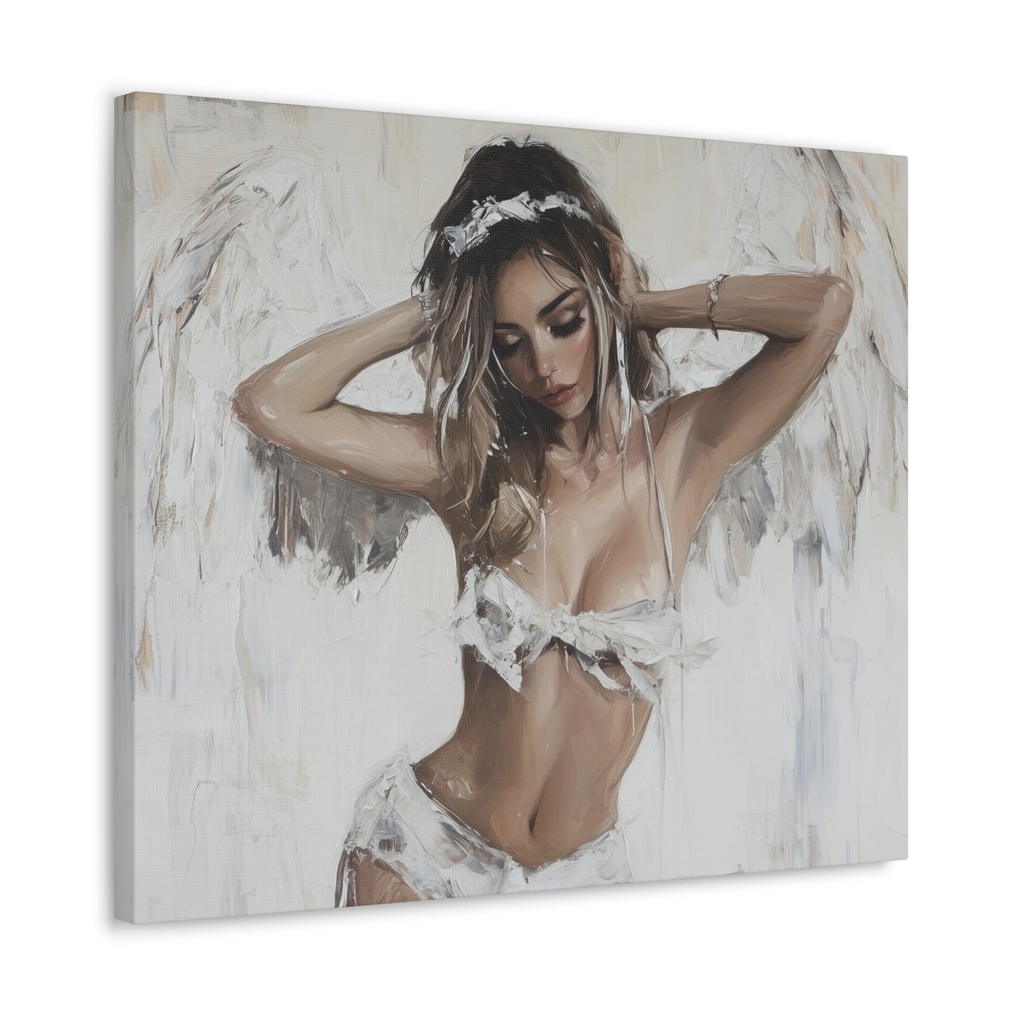 Gallery Wrapped Canvas, Sinners and Saints Art Canvas, Erotic Pinup Art Canvas – Holly