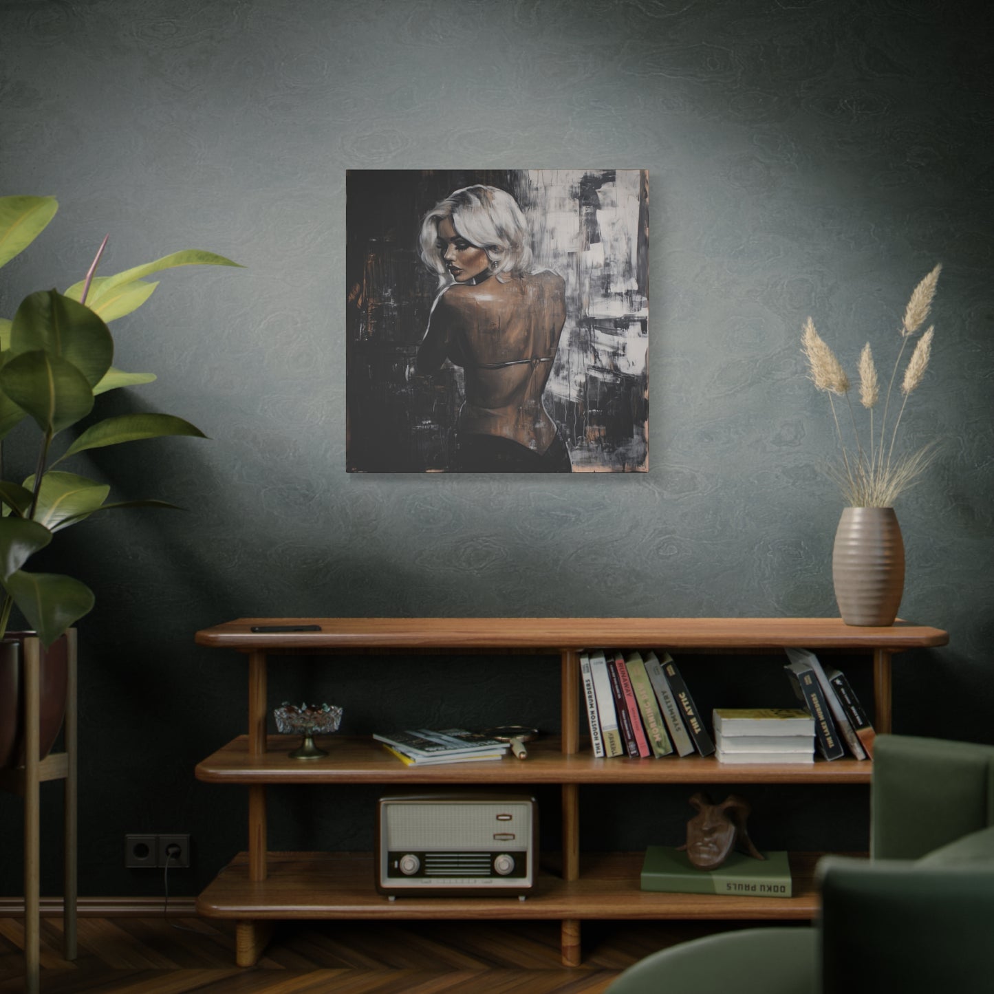 Gallery Wrapped Canvas, Guilt and Grit Adult Art Canvas, Erotic Pinup Art Canvas – Odette