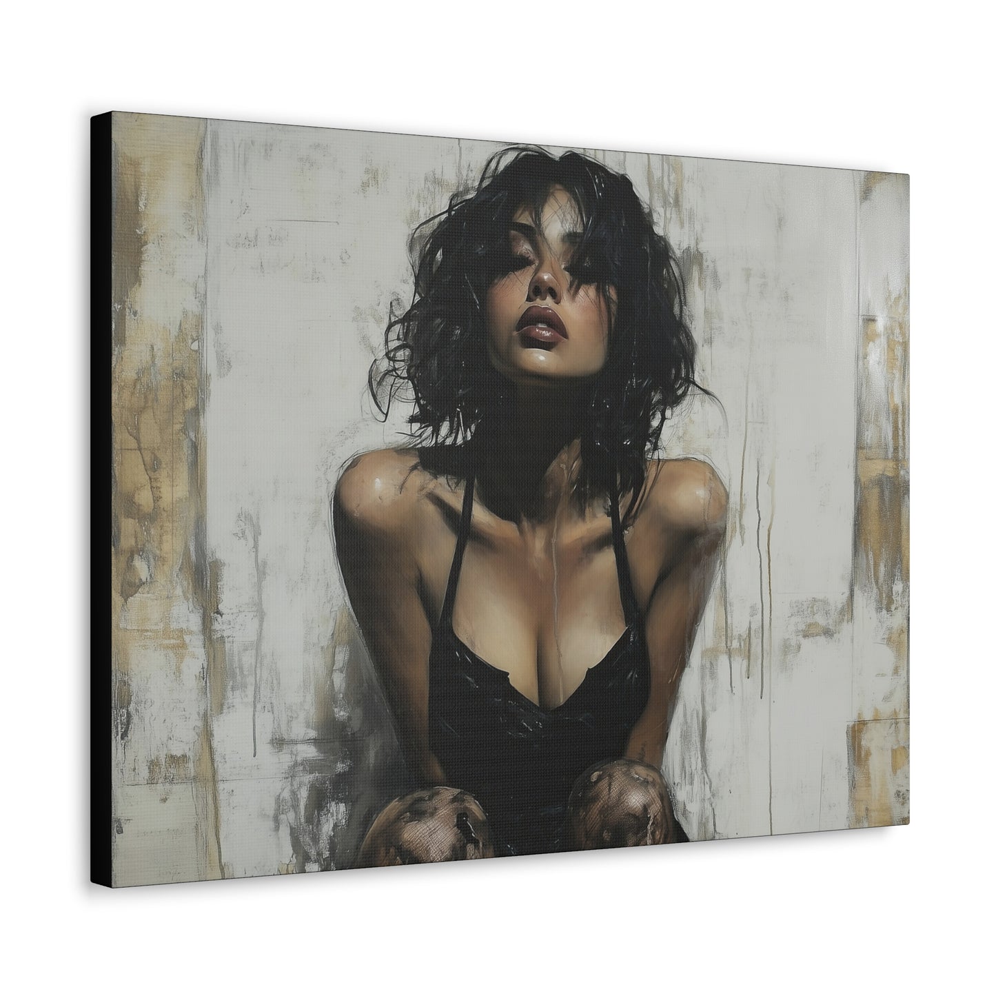 Gallery Wrapped Canvas, Sinners and Saints Art Canvas, Erotic Pinup Art Canvas – Vivienne