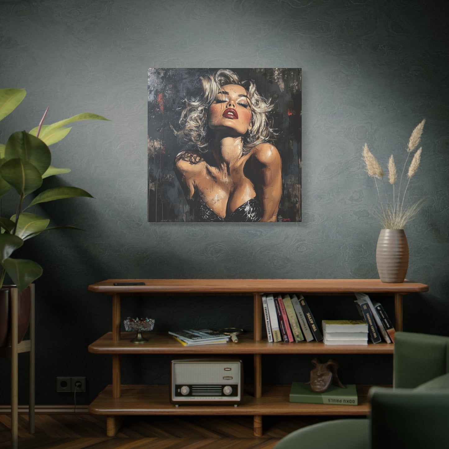 Gallery Wrapped Canvas, Guilt and Grit Adult Art Canvas, Erotic Pinup Art Canvas – Eloise