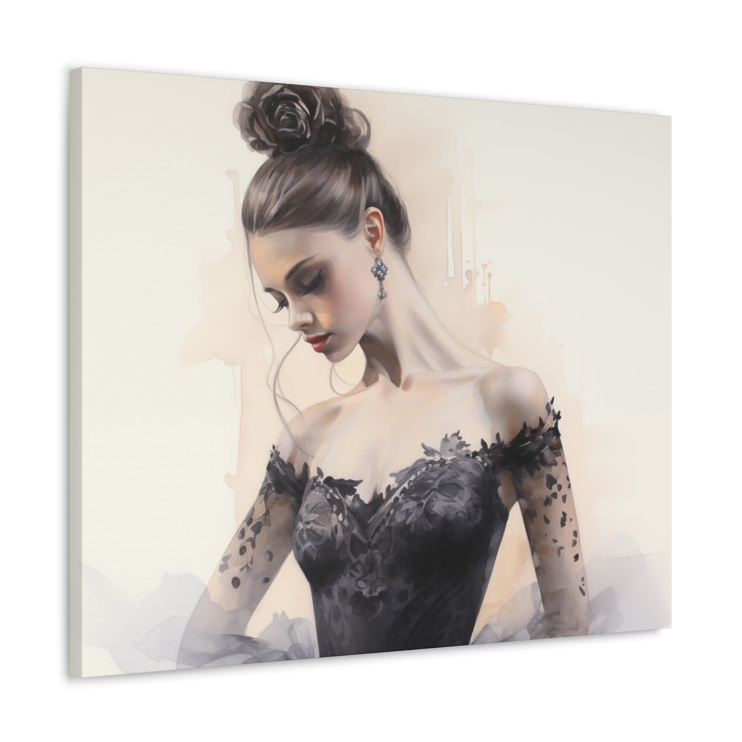 Gallery Wrapped Canvas, Ballerina Beauty, Ballet Art Canvas – Lola