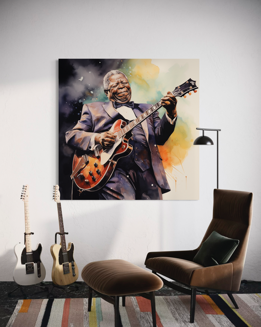 Gallery Wrapped Canvas, Celebrity Inspired, Pop Art Canvas – The King