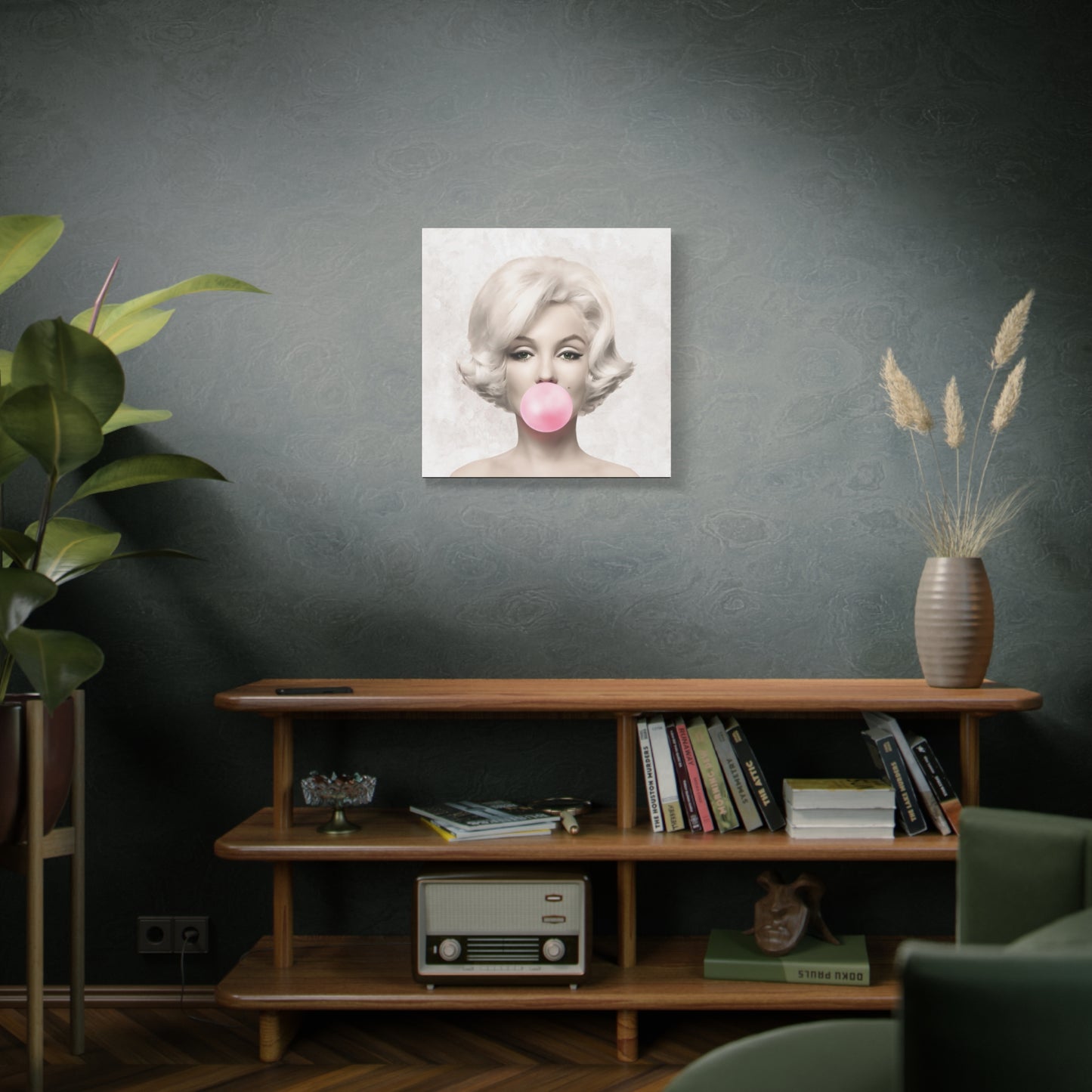 Gallery Wrapped Canvas, Marilyn Monroe Art Canvas, Celebrity Diva Art Canvas – Marilyn Monroe Bubblegum