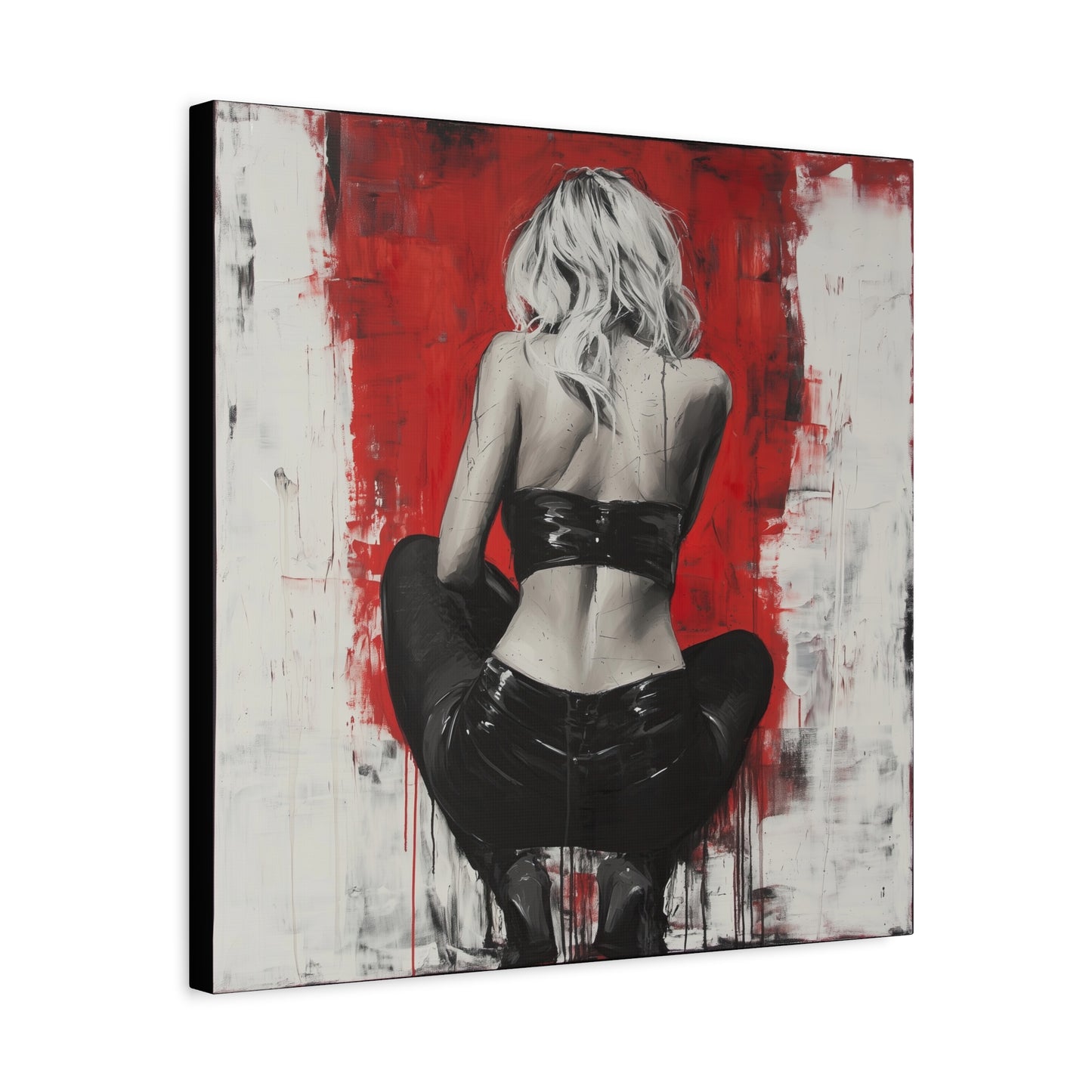 Gallery Wrapped Canvas, Guilt and Grit Adult Art Canvas, Erotic Pinup Art Canvas – Celeste