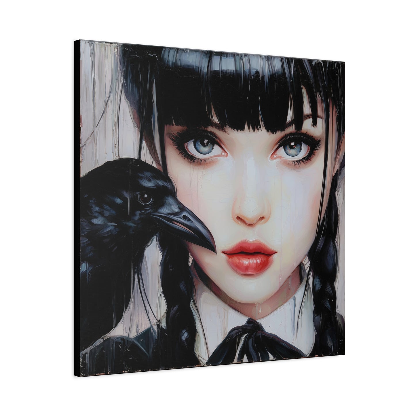 Gallery Wrapped Canvas, Myth and Bones Gothic Art Canvas, Dark Muse Canvas - Isolde