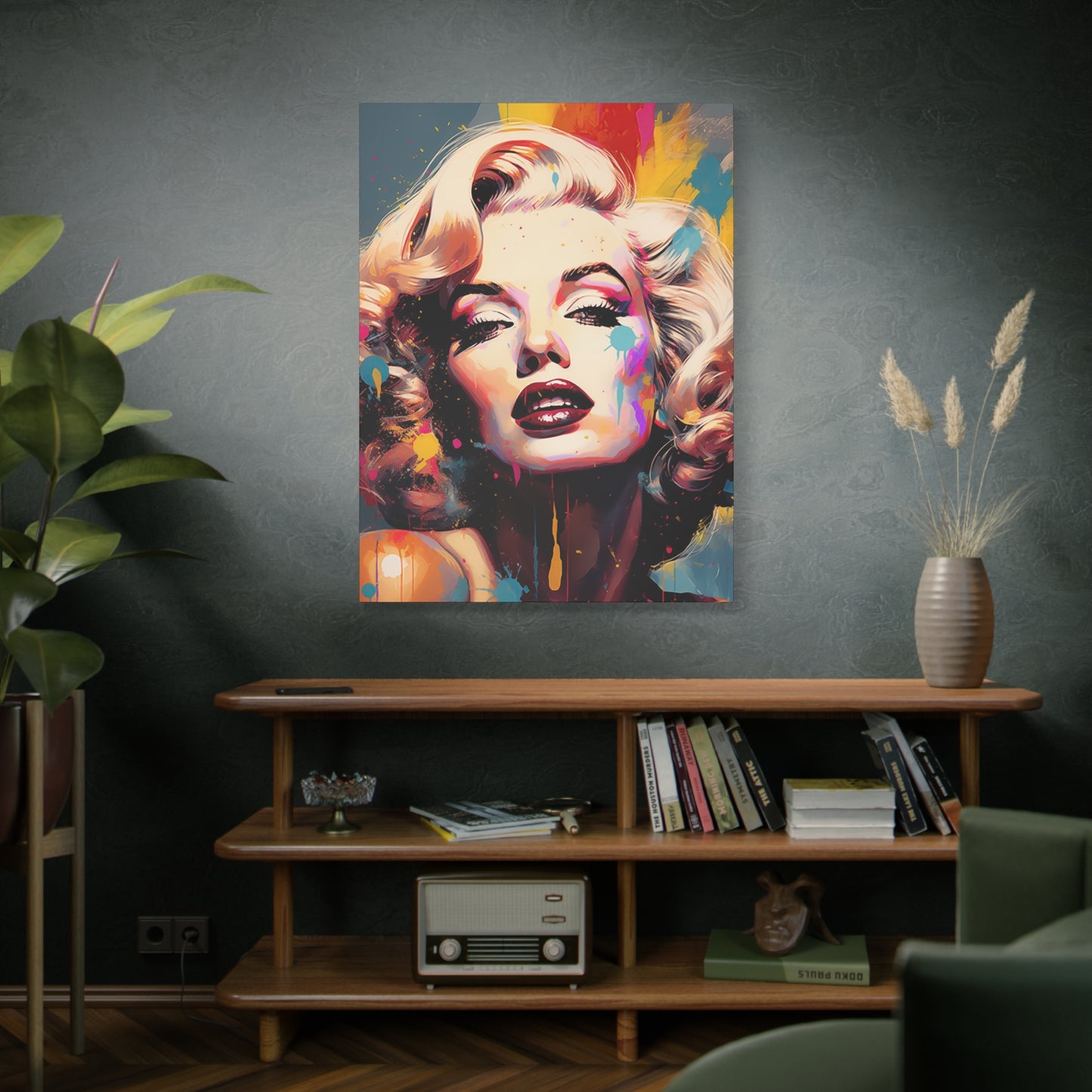 Canvas Wall Art, Gallery Wrapped Pop Art, Celebrity Wall Art – Marilyn Monroe - Abstract
