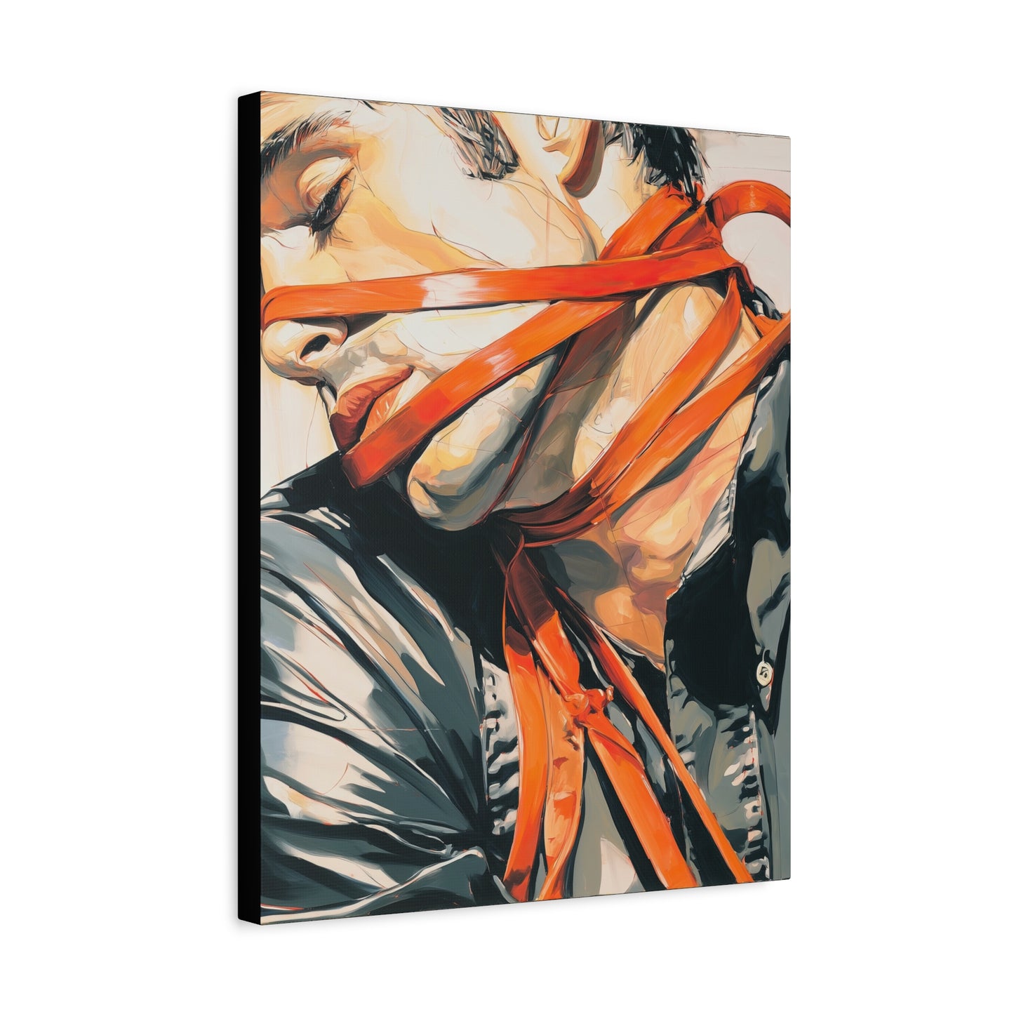 Gallery Wrapped Canvas, Ropes and Reverence Art Canvas, Erotic Shibari Art Canvas – Ryu