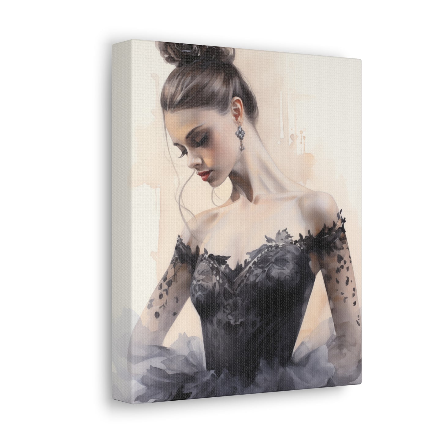 Gallery Wrapped Canvas, Ballerina Beauty, Ballet Art Canvas – Lola