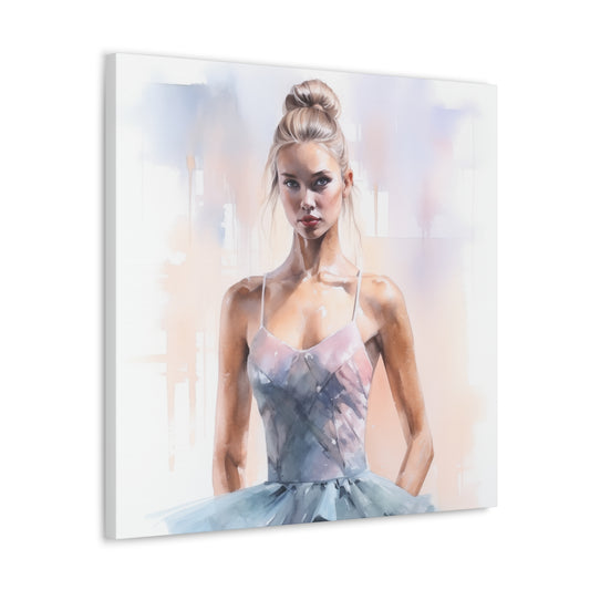 Gallery Wrapped Canvas, Ballerina Beauty, Ballet Art Canvas – Samantha