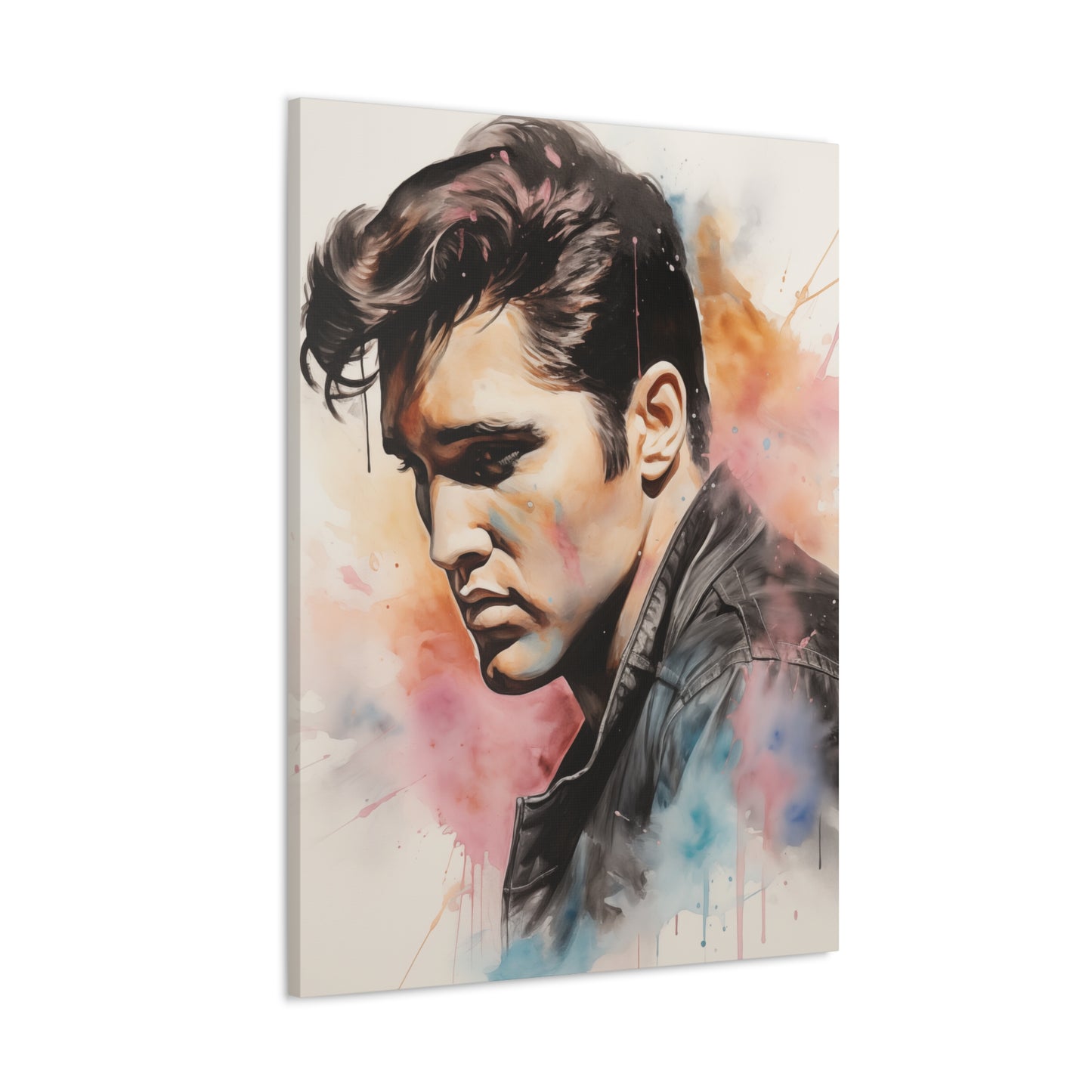 Gallery Wrapped Canvas, Celebrity Inspired, Pop Art Canvas – Elvis