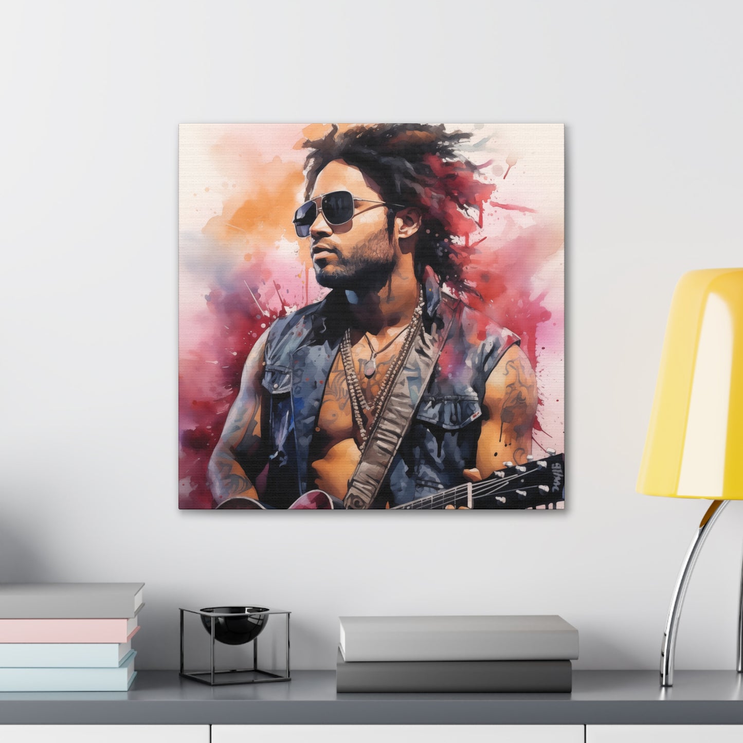 Gallery Wrapped Canvas, Celebrity Inspired, Pop Art Canvas – Lenny