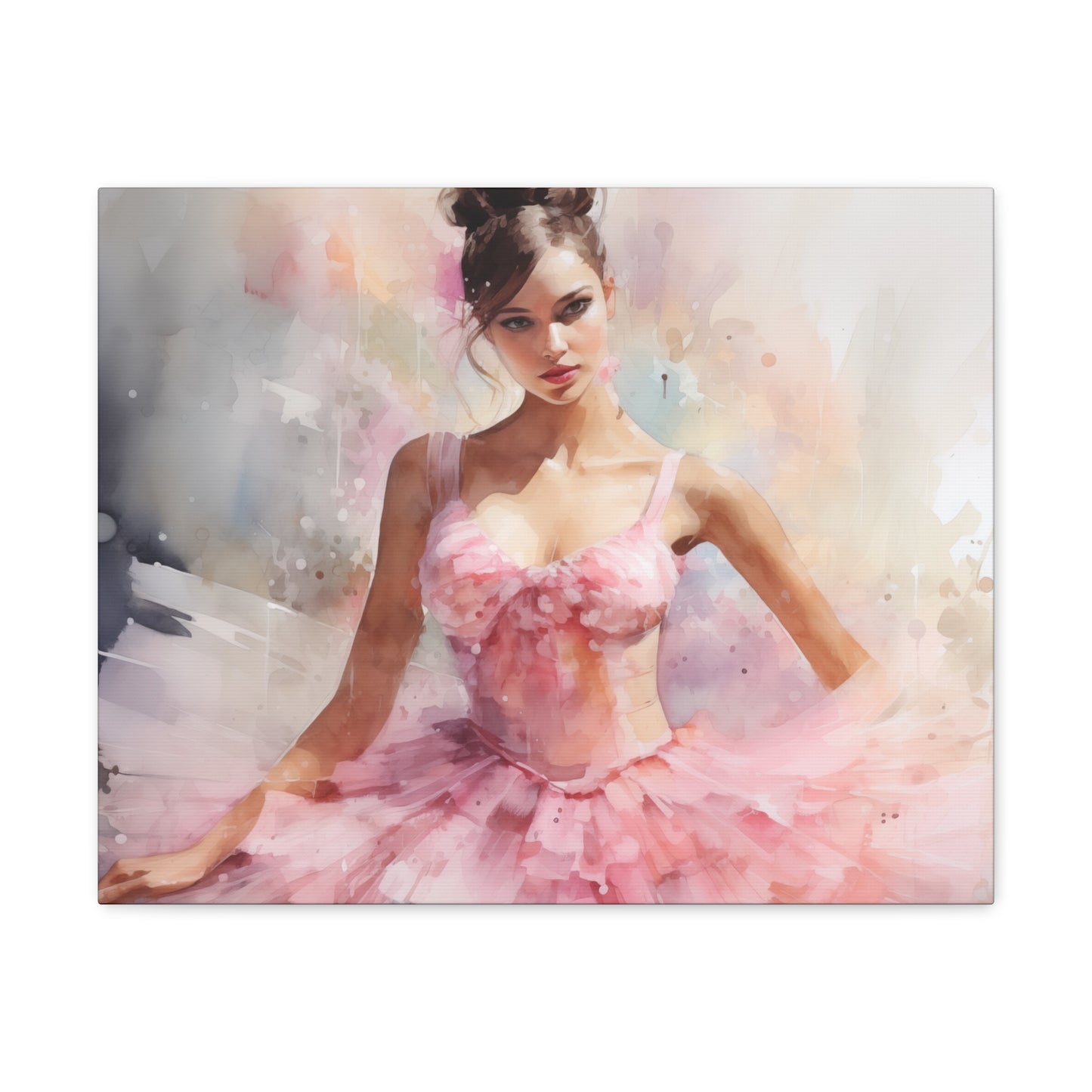 Gallery Wrapped Canvas, Ballerina Beauty, Ballet Art Canvas – Lily