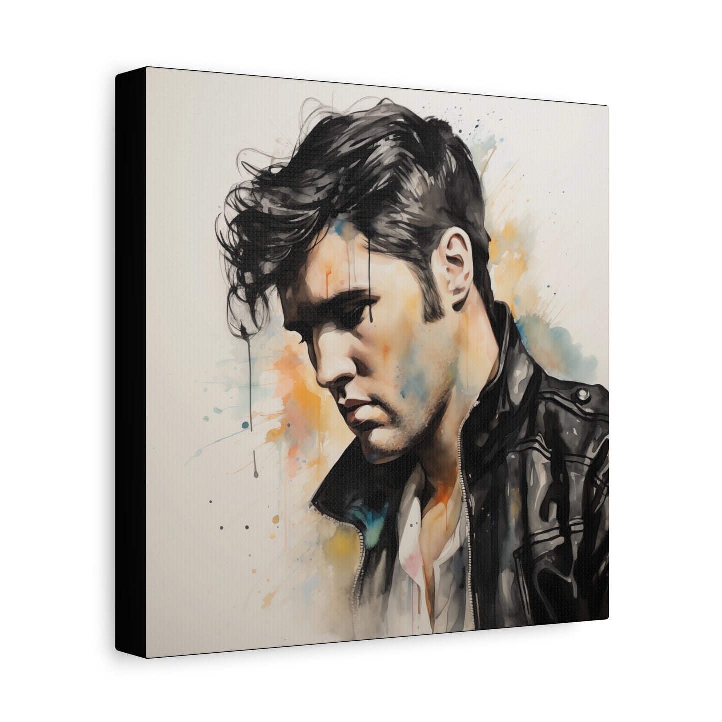Gallery Wrapped Canvas, Celebrity Inspired, Pop Art Canvas – Elvis Also