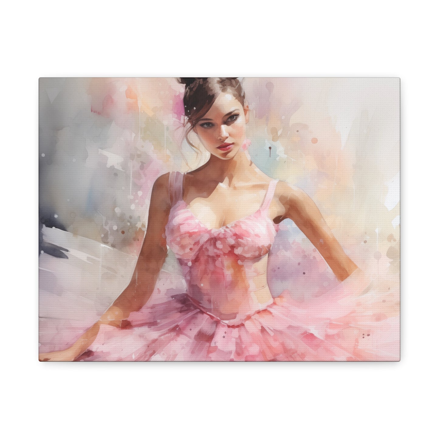 Gallery Wrapped Canvas, Ballerina Beauty, Ballet Art Canvas – Lily