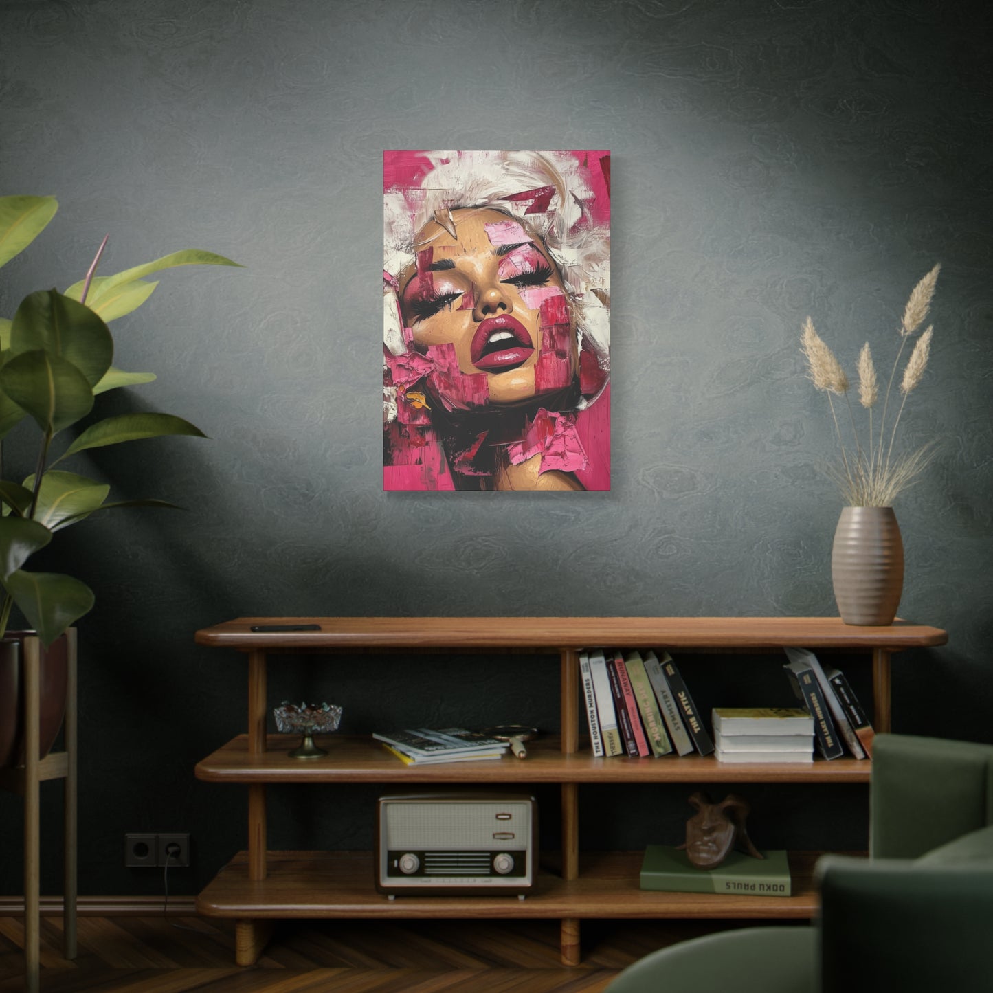 Gallery Wrapped Canvas, Guilt and Grit Adult Art Canvas, Erotic Pinup Art Canvas – Zora
