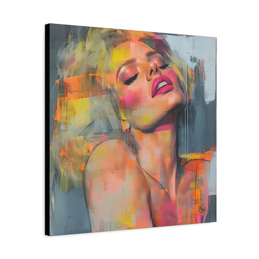 Gallery Wrapped Canvas, Guilt and Grit Adult Art Canvas, Erotic Pinup Art Canvas – Veda