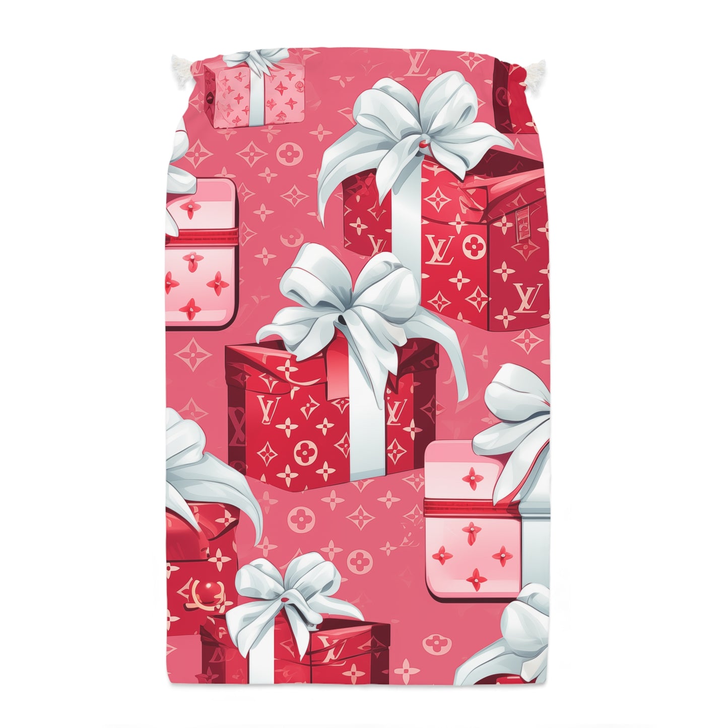 Designer Inspired Gift Sack - LV Pink Presents