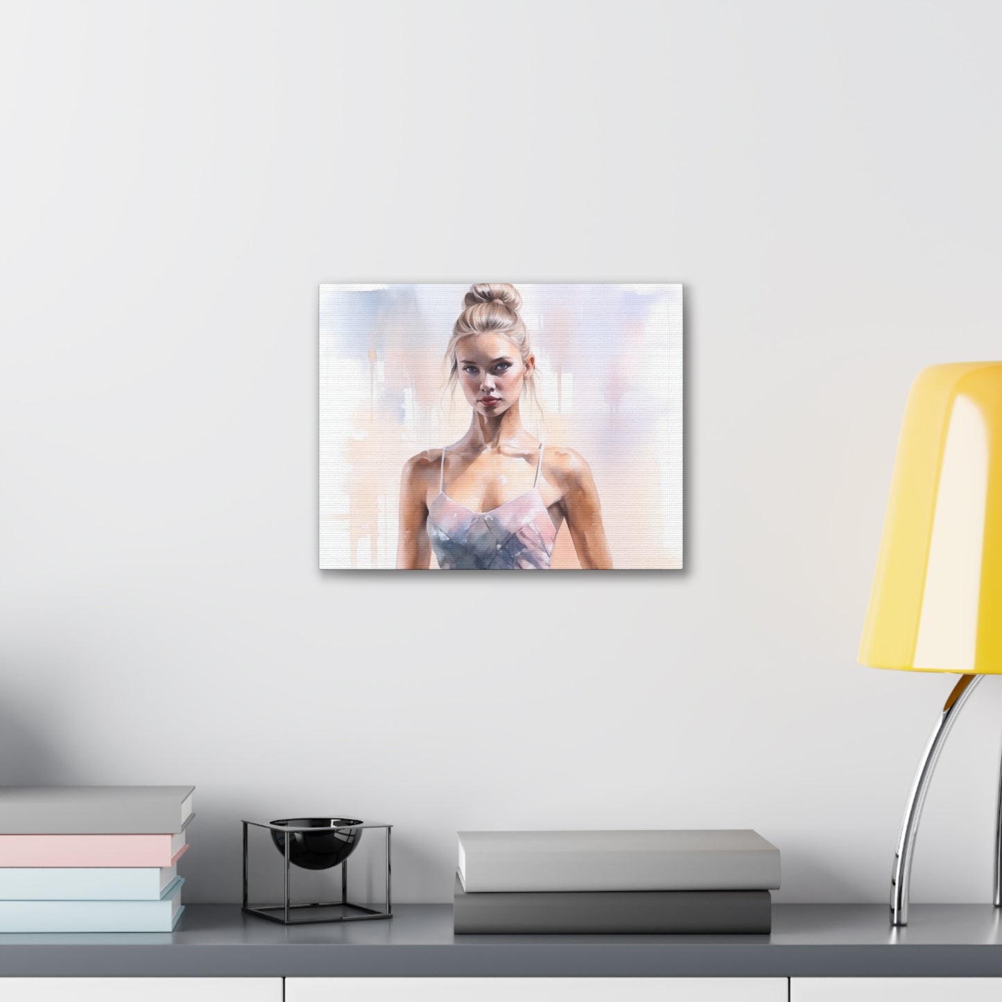 Gallery Wrapped Canvas, Ballerina Beauty, Ballet Art Canvas – Samantha