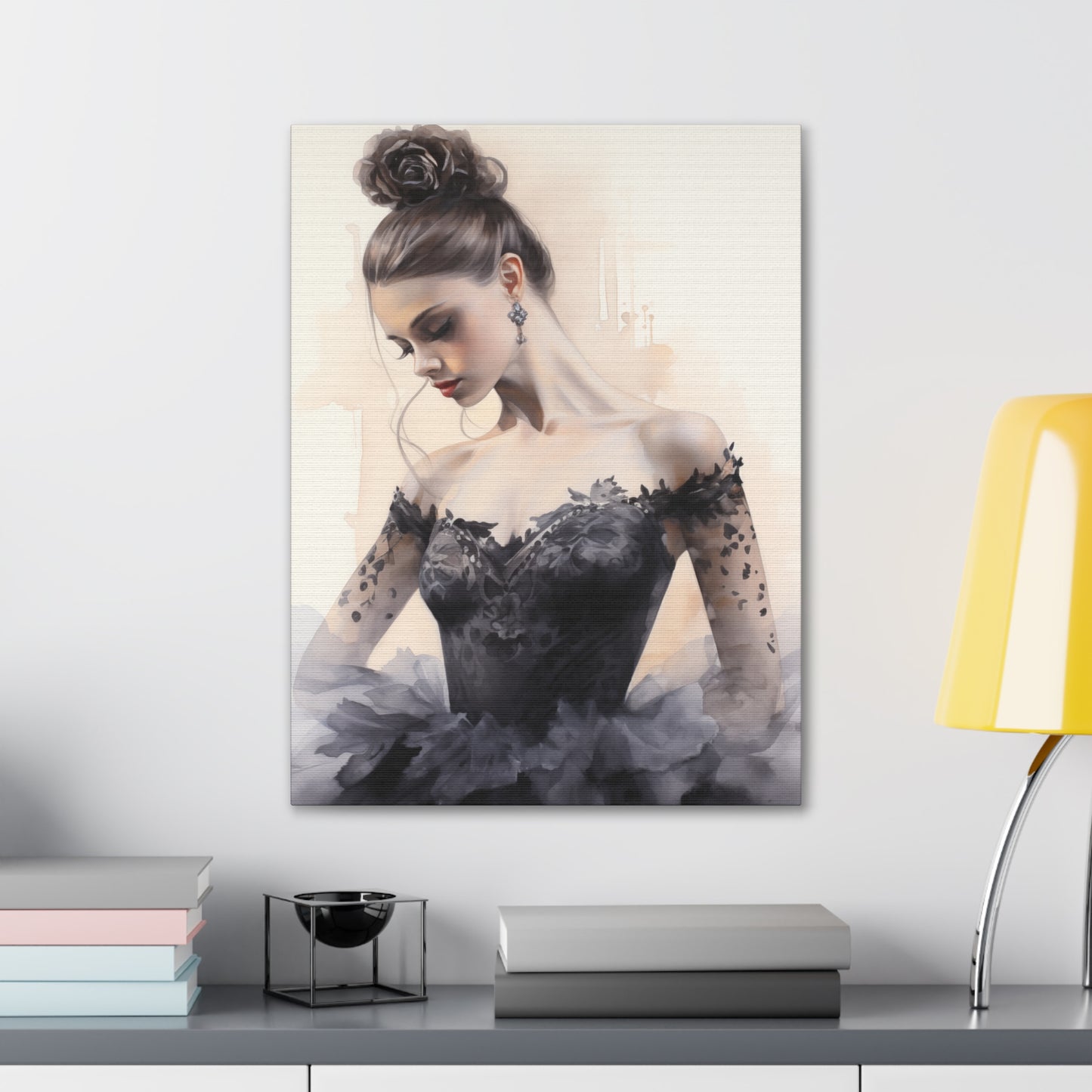 Gallery Wrapped Canvas, Ballerina Beauty, Ballet Art Canvas – Lola
