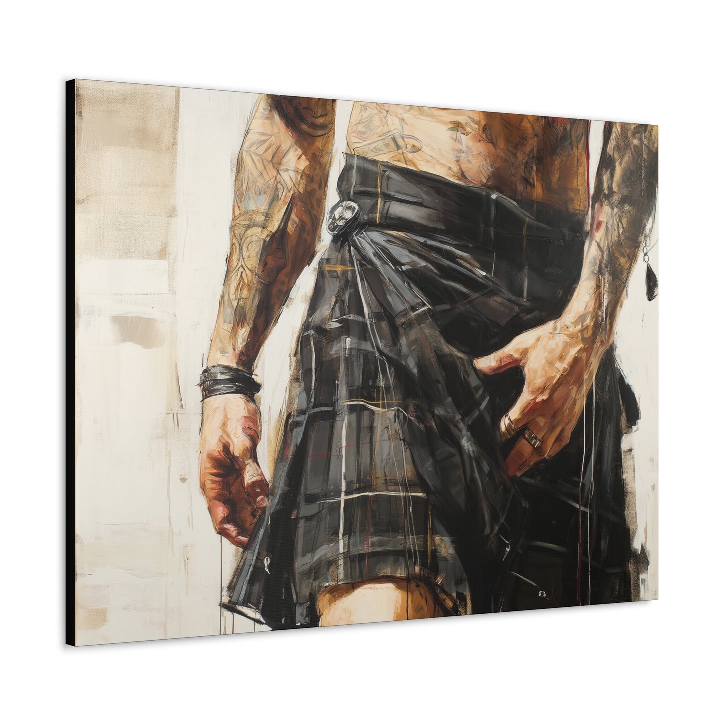 Gallery Wrapped Canvas, Kilts and Carnage Art Canvas, Erotic Pinup Art Canvas – Brodie