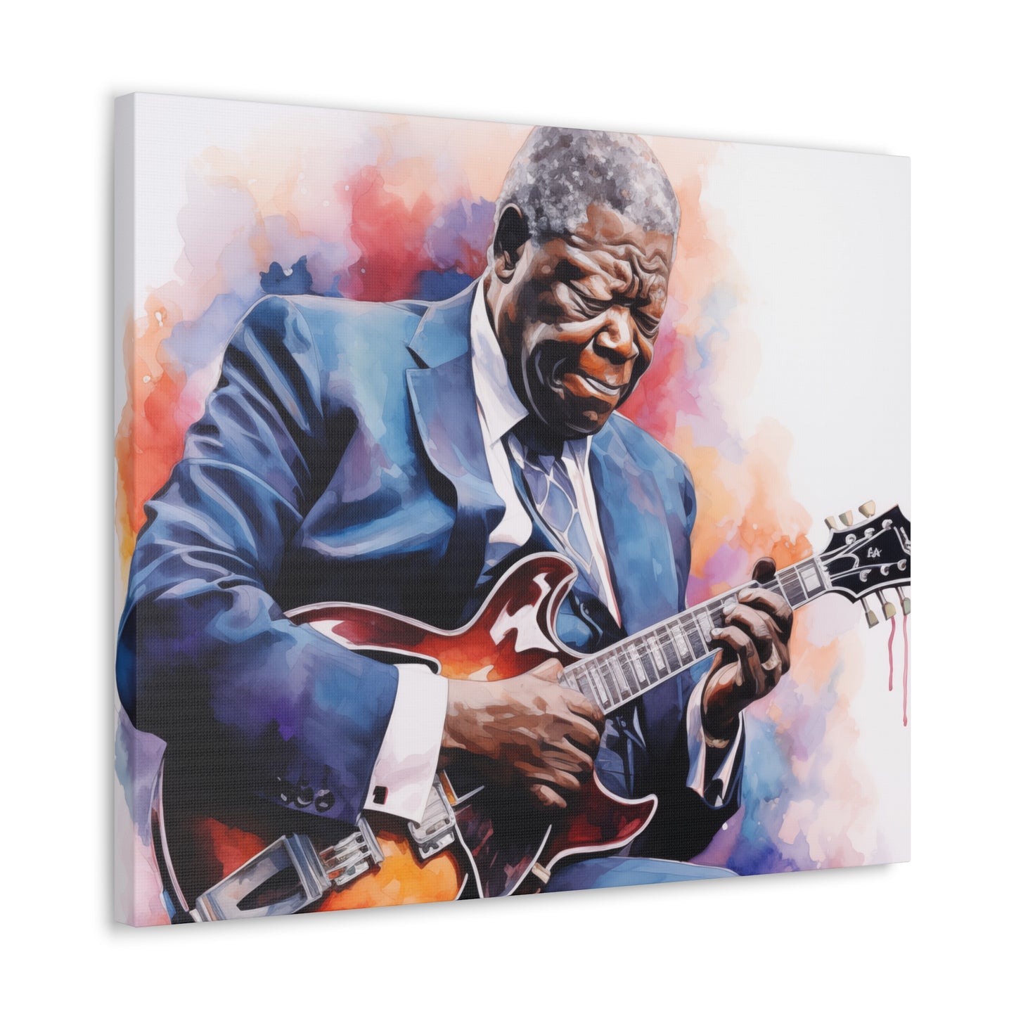 Gallery Wrapped Canvas, Celebrity Inspired, Pop Art Canvas – The King Also