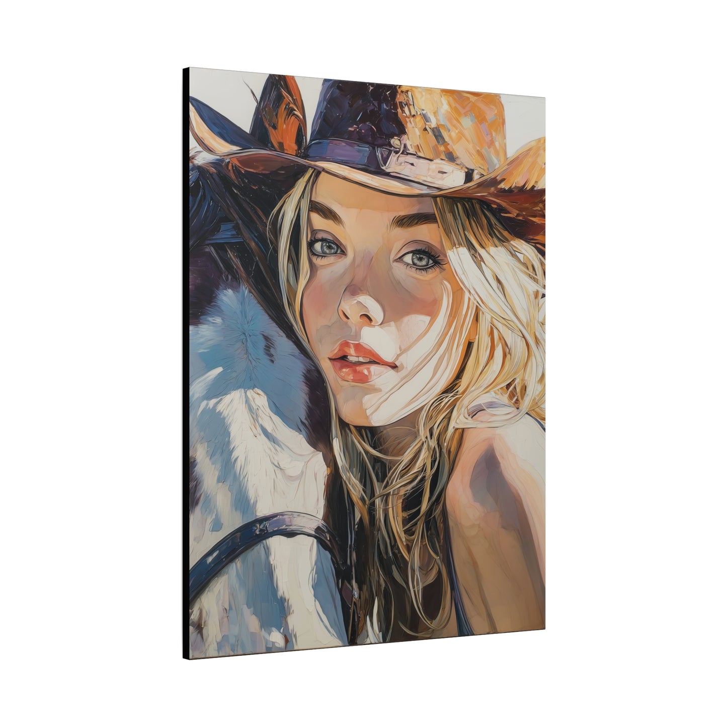 Gallery Wrapped Canvas, Wranglers and Wreckage Art Canvas, Erotic Pinup Art Canvas – Cassidy