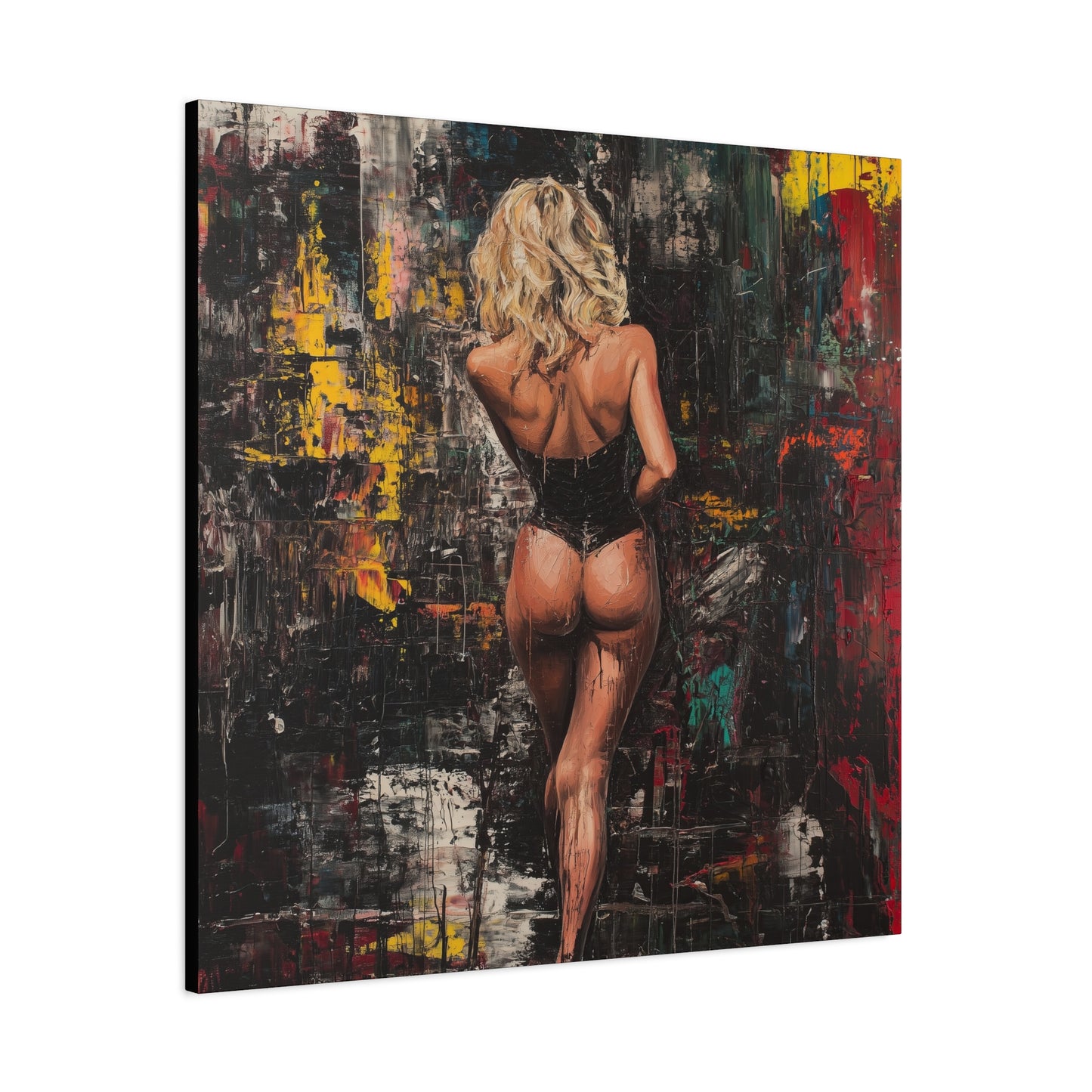 Gallery Wrapped Canvas, Guilt and Grit Adult Art Canvas, Erotic Pinup Art Canvas – Dahlina