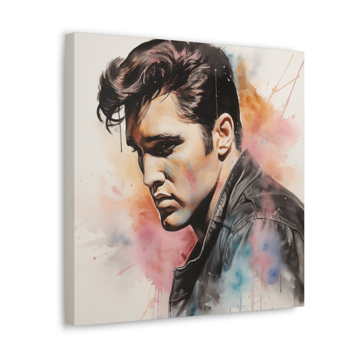 Gallery Wrapped Canvas, Celebrity Inspired, Pop Art Canvas – Elvis