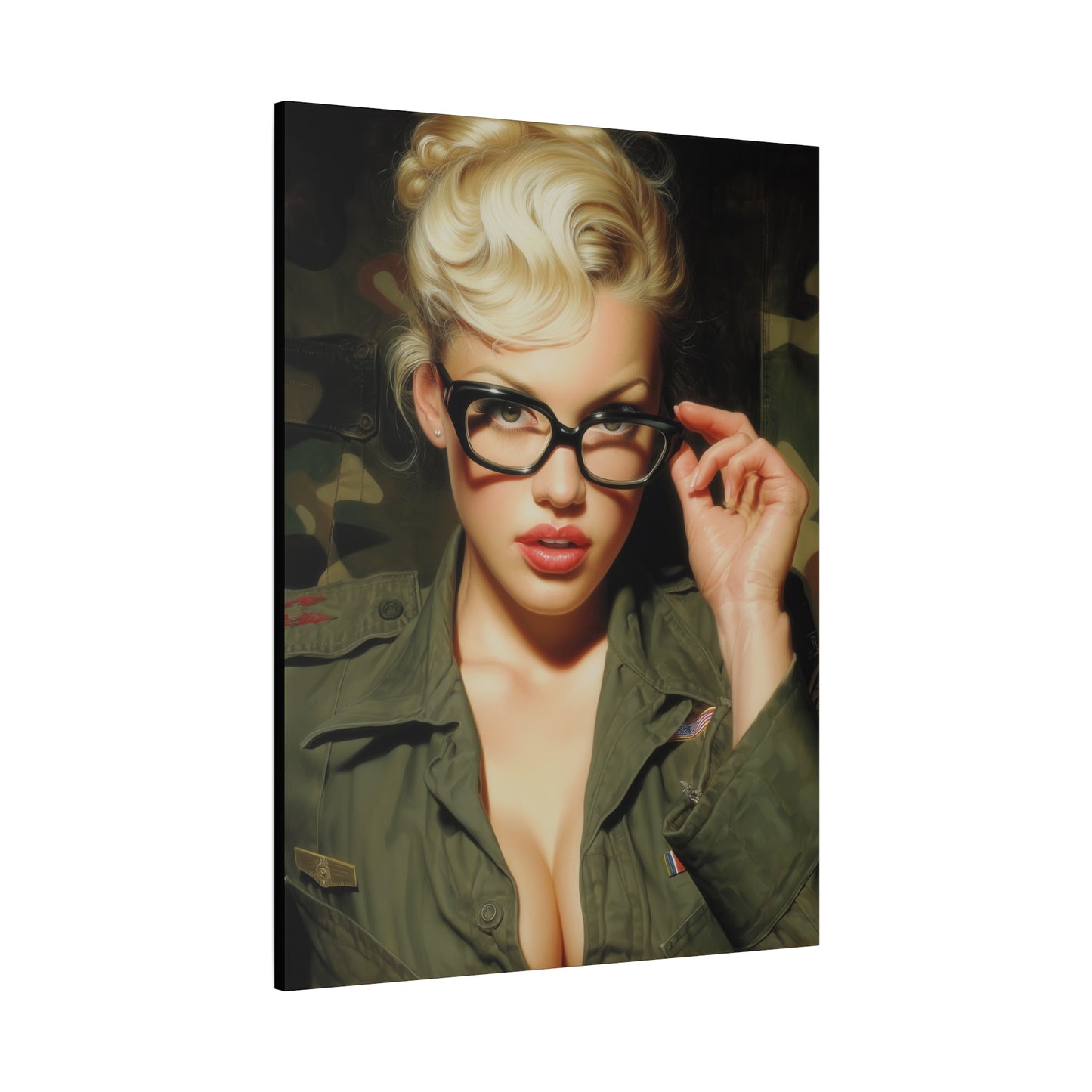 Gallery Wrapped Canvas, Liberty and Lace Art Canvas, Erotic Art Canvas – Daphne