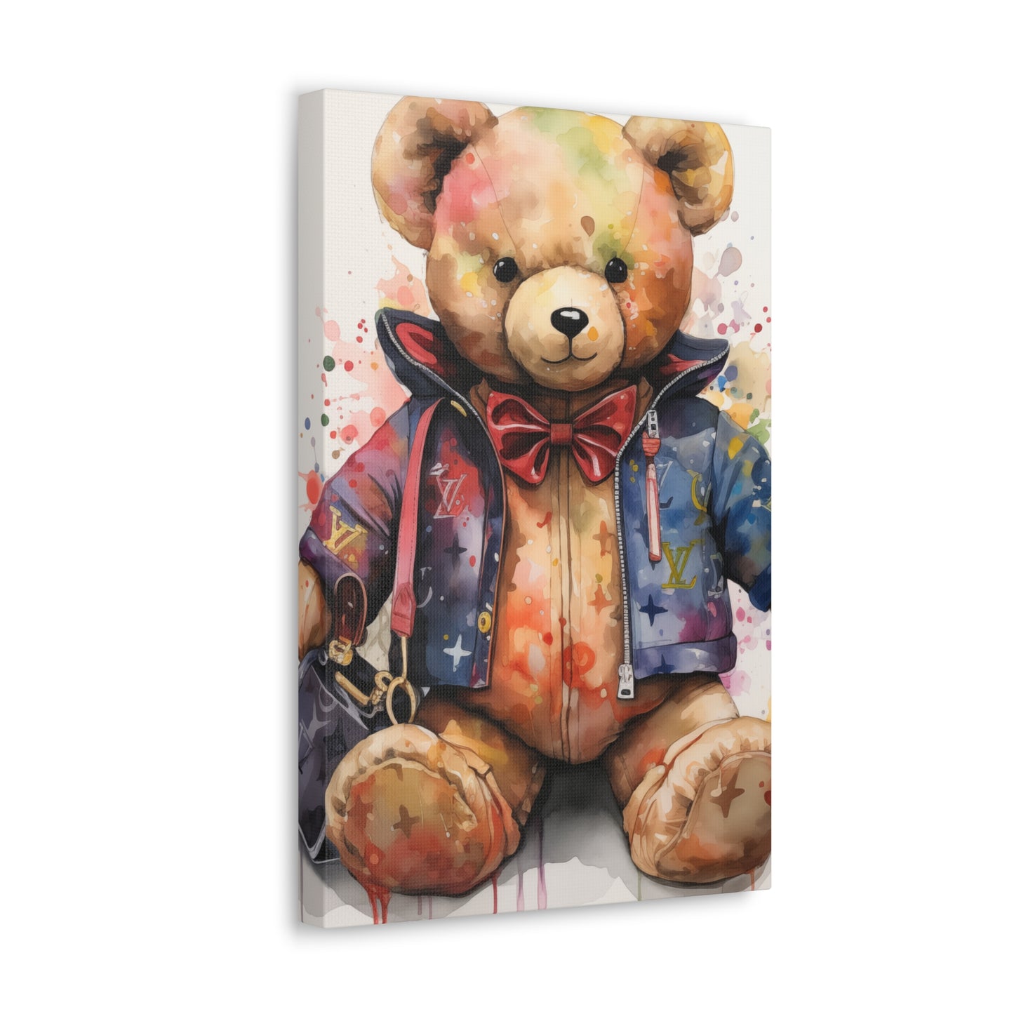 Canvas Gallery Wrap - LV Bear Wall Art - Drip