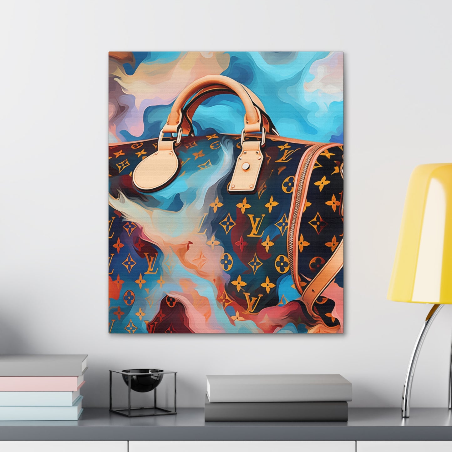 Canvas Gallery Wrap - LV Designer Inspired Wall Art - Abstract