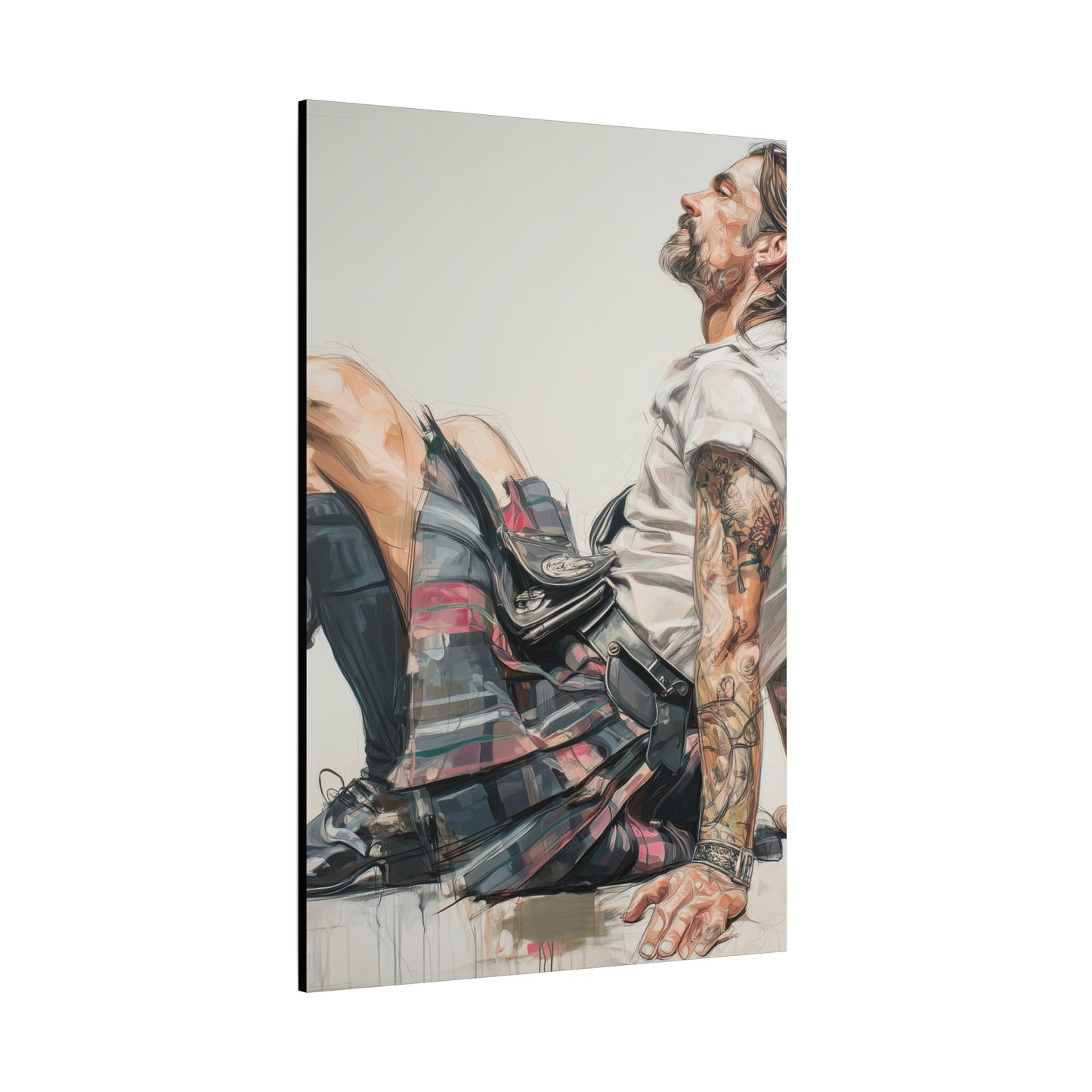 Gallery Wrapped Canvas, Kilts and Carnage Art Canvas, Erotic Pinup Art Canvas – Alastair