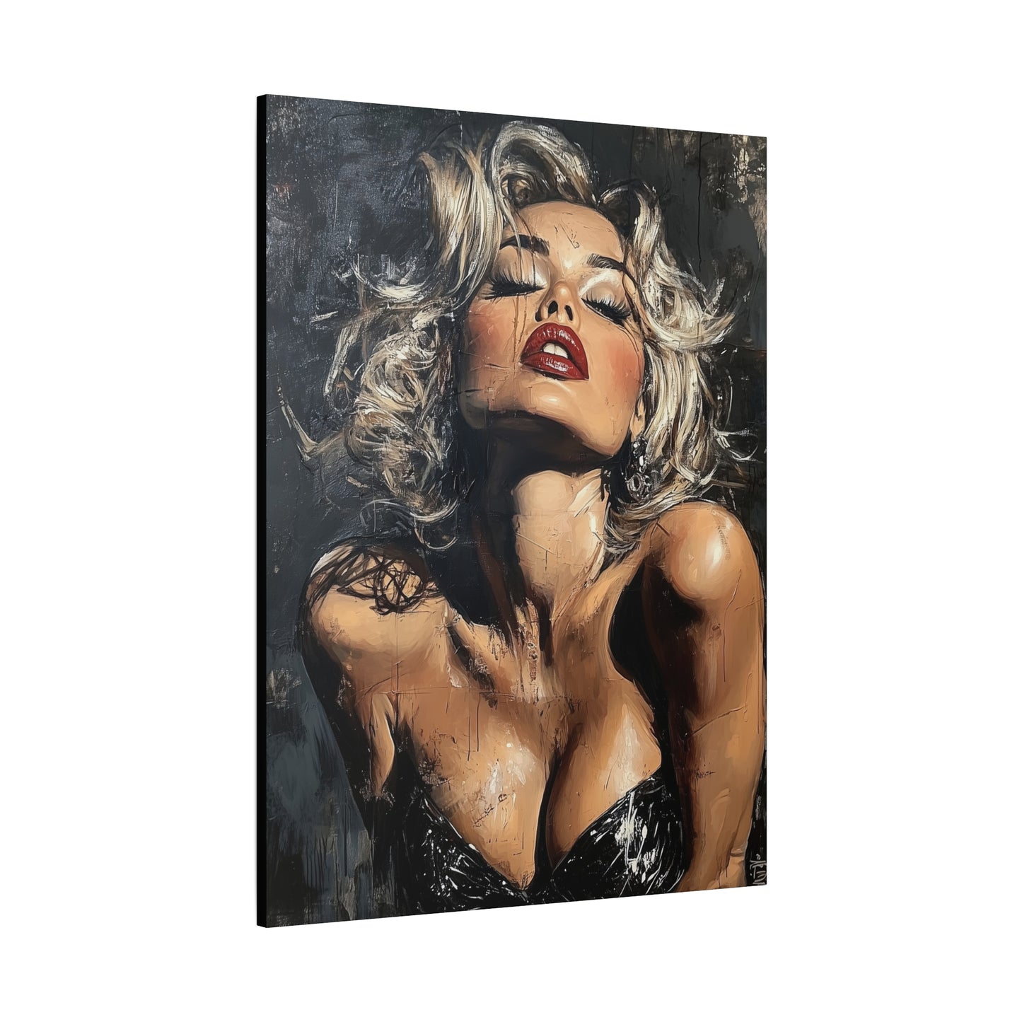 Gallery Wrapped Canvas, Guilt and Grit Adult Art Canvas, Erotic Pinup Art Canvas – Eloise