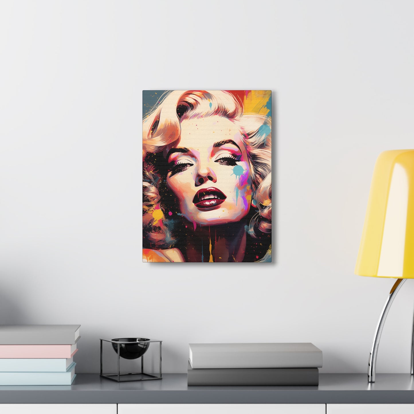 Canvas Wall Art, Gallery Wrapped Pop Art, Celebrity Wall Art – Marilyn Monroe - Abstract