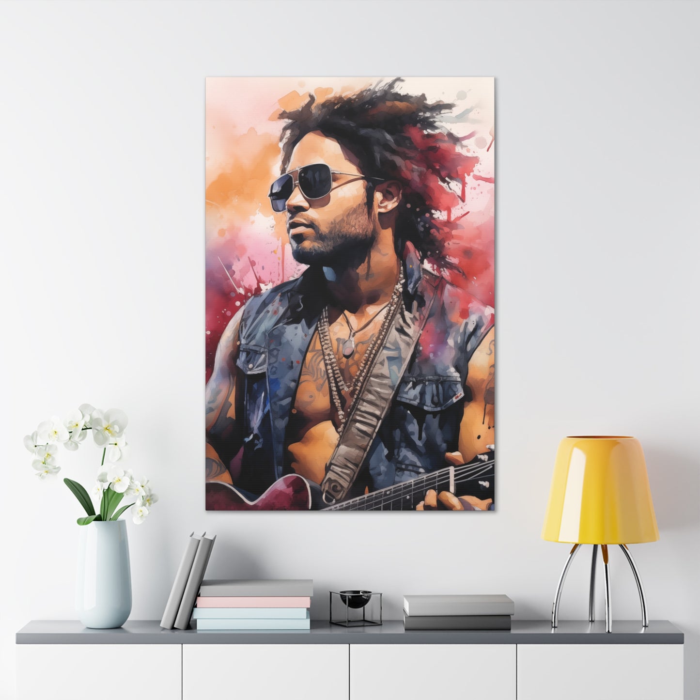 Gallery Wrapped Canvas, Celebrity Inspired, Pop Art Canvas – Lenny