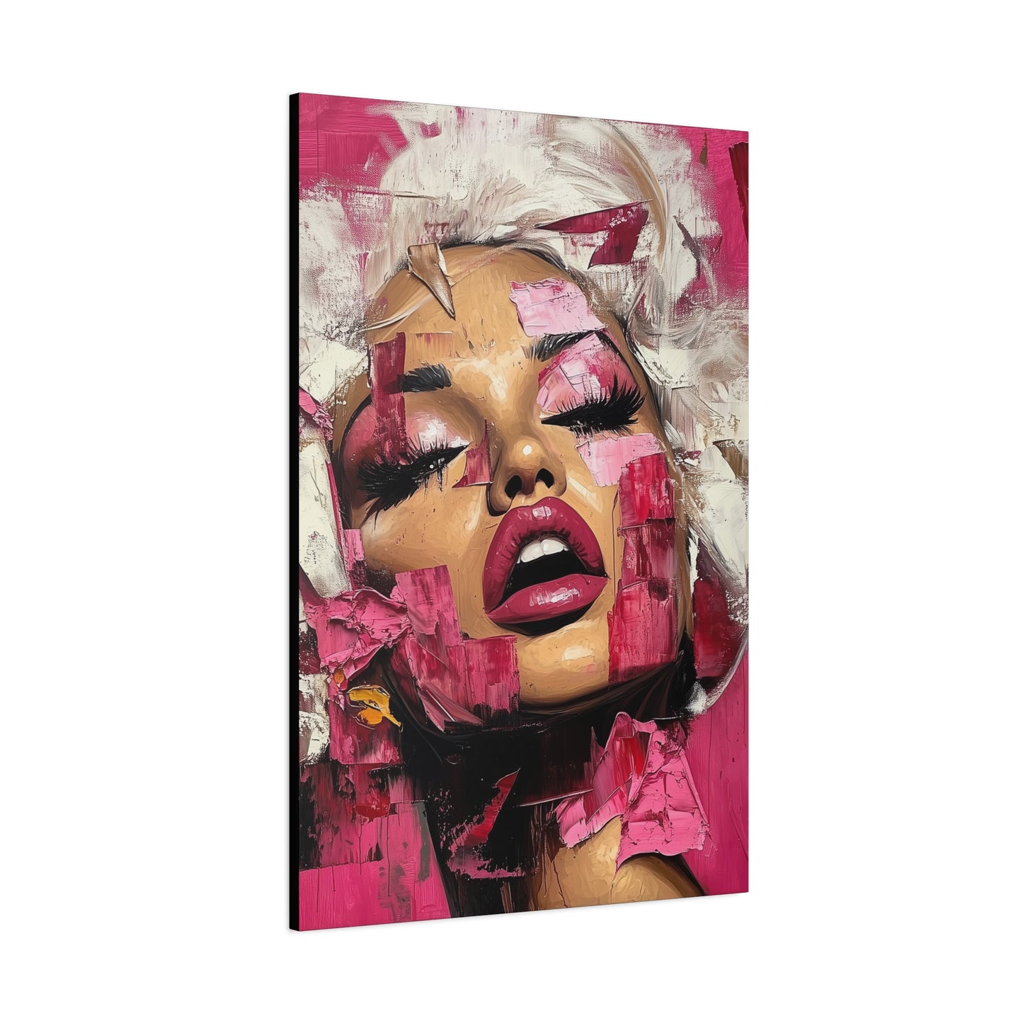 Gallery Wrapped Canvas, Guilt and Grit Adult Art Canvas, Erotic Pinup Art Canvas – Zora